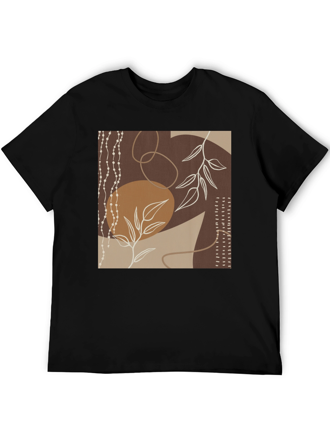 Abstract Art Black Graphic Tee