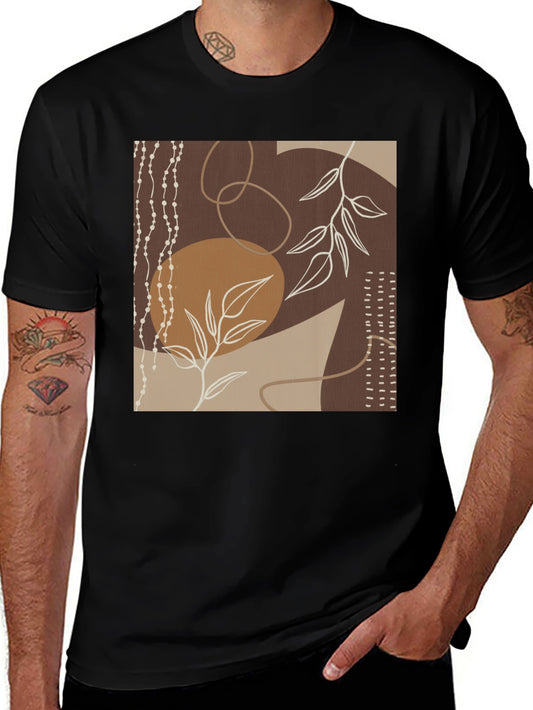 Abstract Art Black Graphic Tee