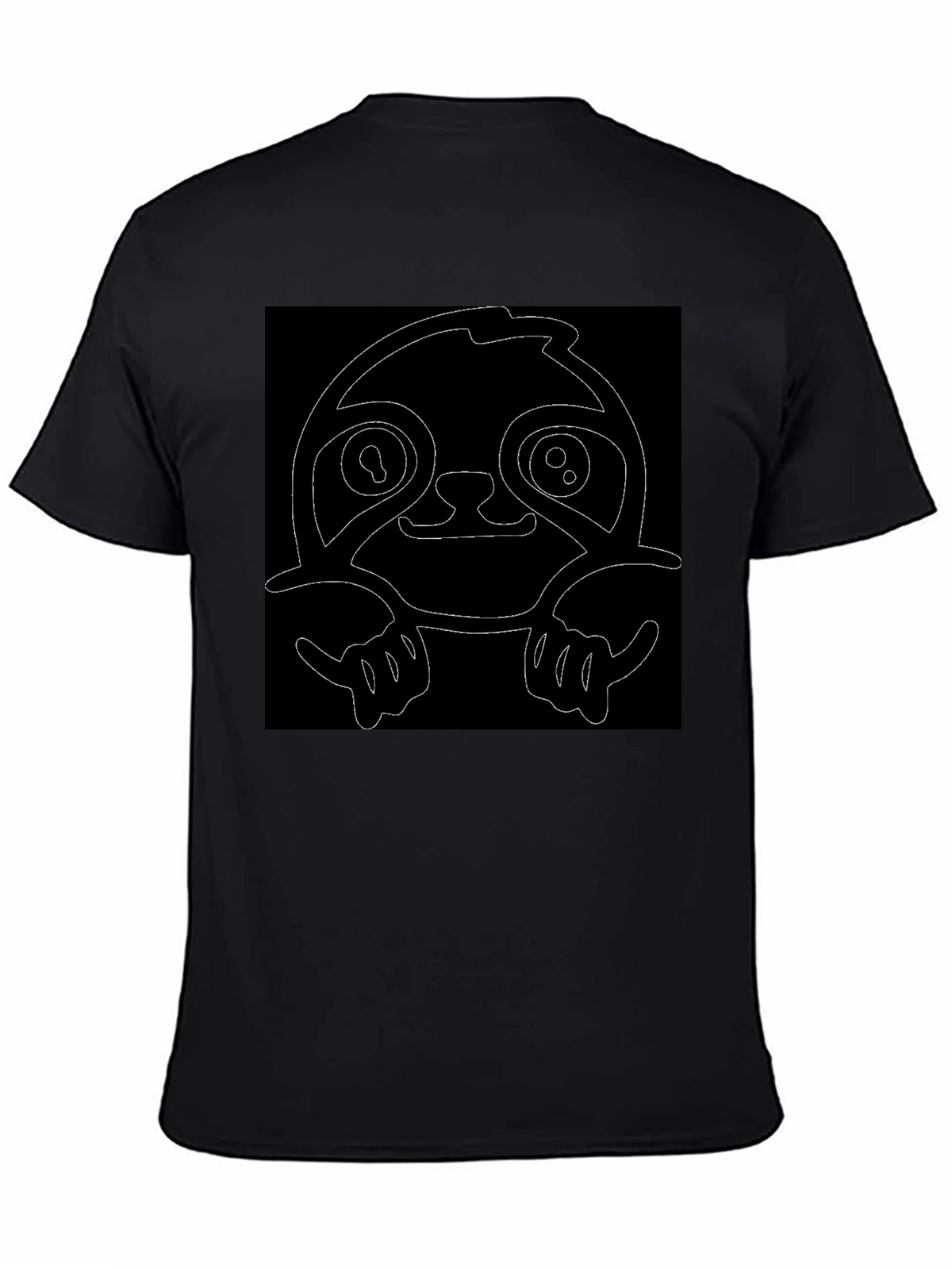Sloth Graphic Black T-Shirt - Hang Loose Style