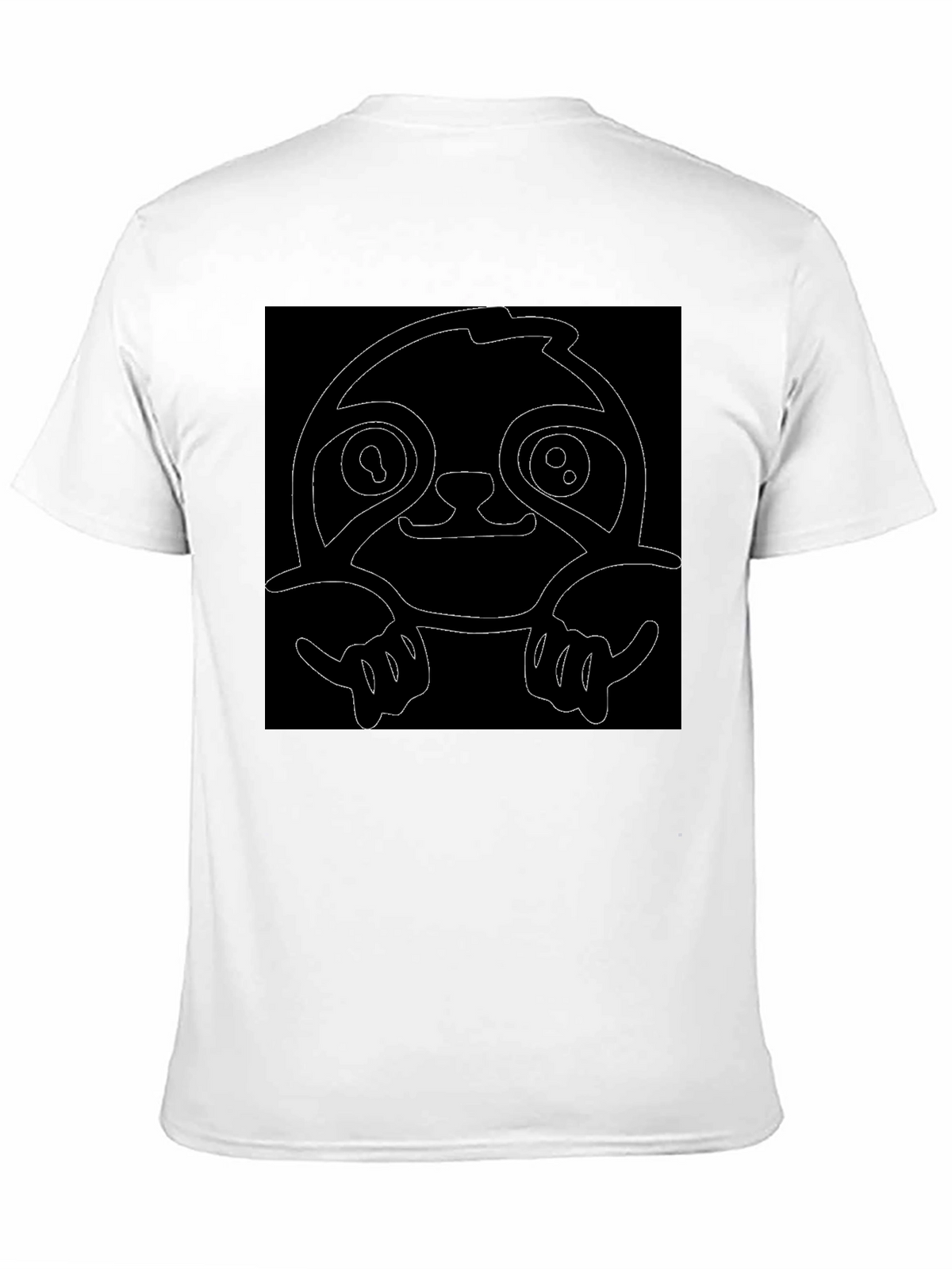Sloth Graphic Black T-Shirt - Hang Loose Style