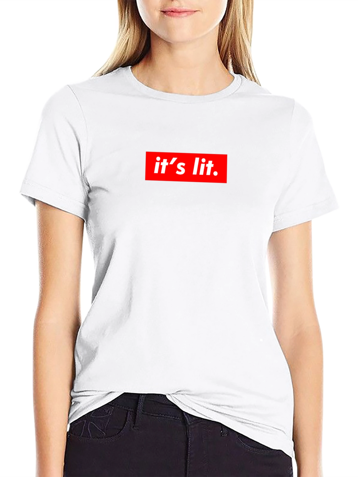Its Lit Graphic Tee - Trendy Statement Shirt