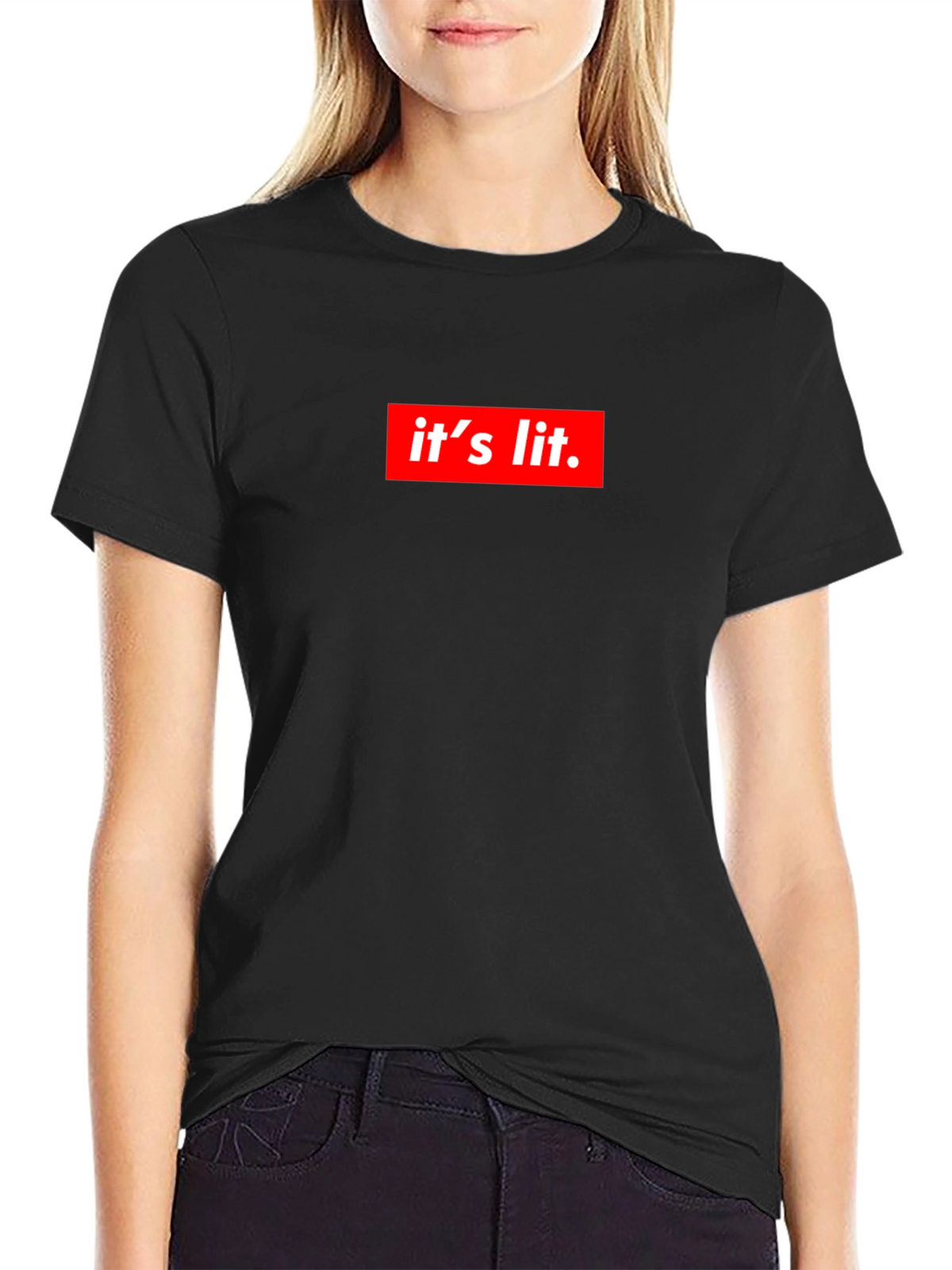 Its Lit Graphic Tee - Trendy Statement Shirt