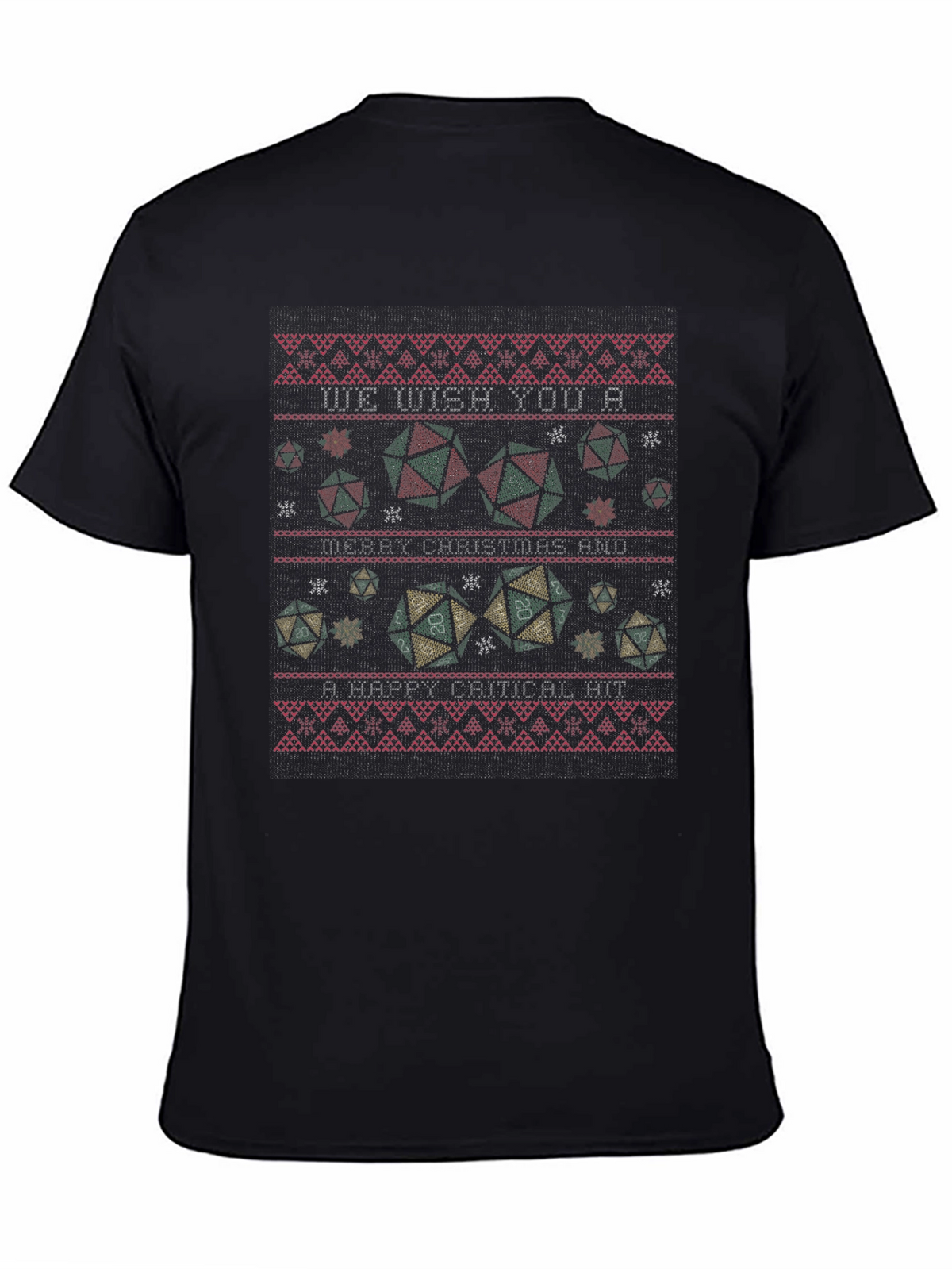 D&D Christmas T-Shirt: Critical Hit Holiday Tee