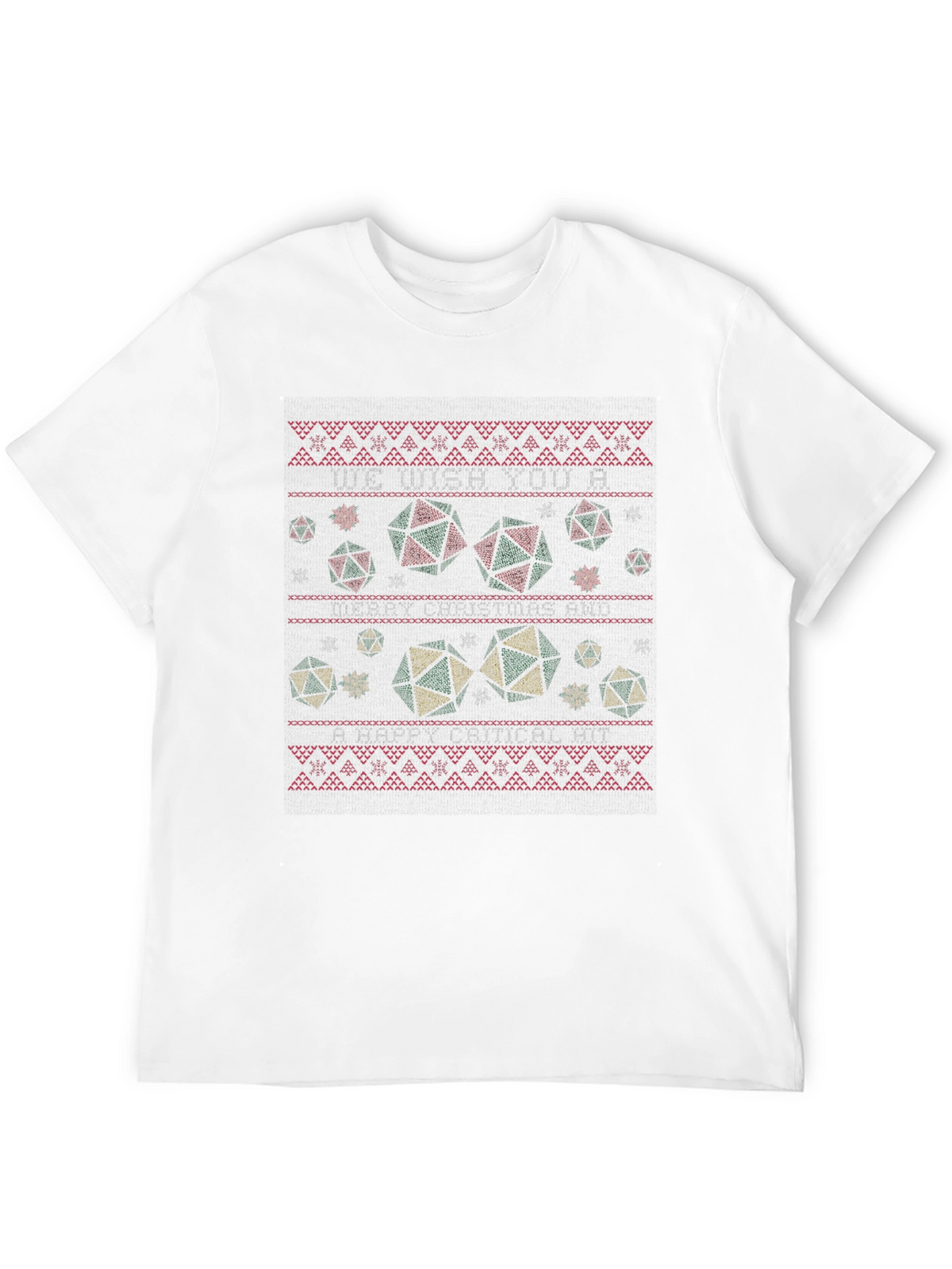 D&D Christmas T-Shirt: Critical Hit Holiday Tee