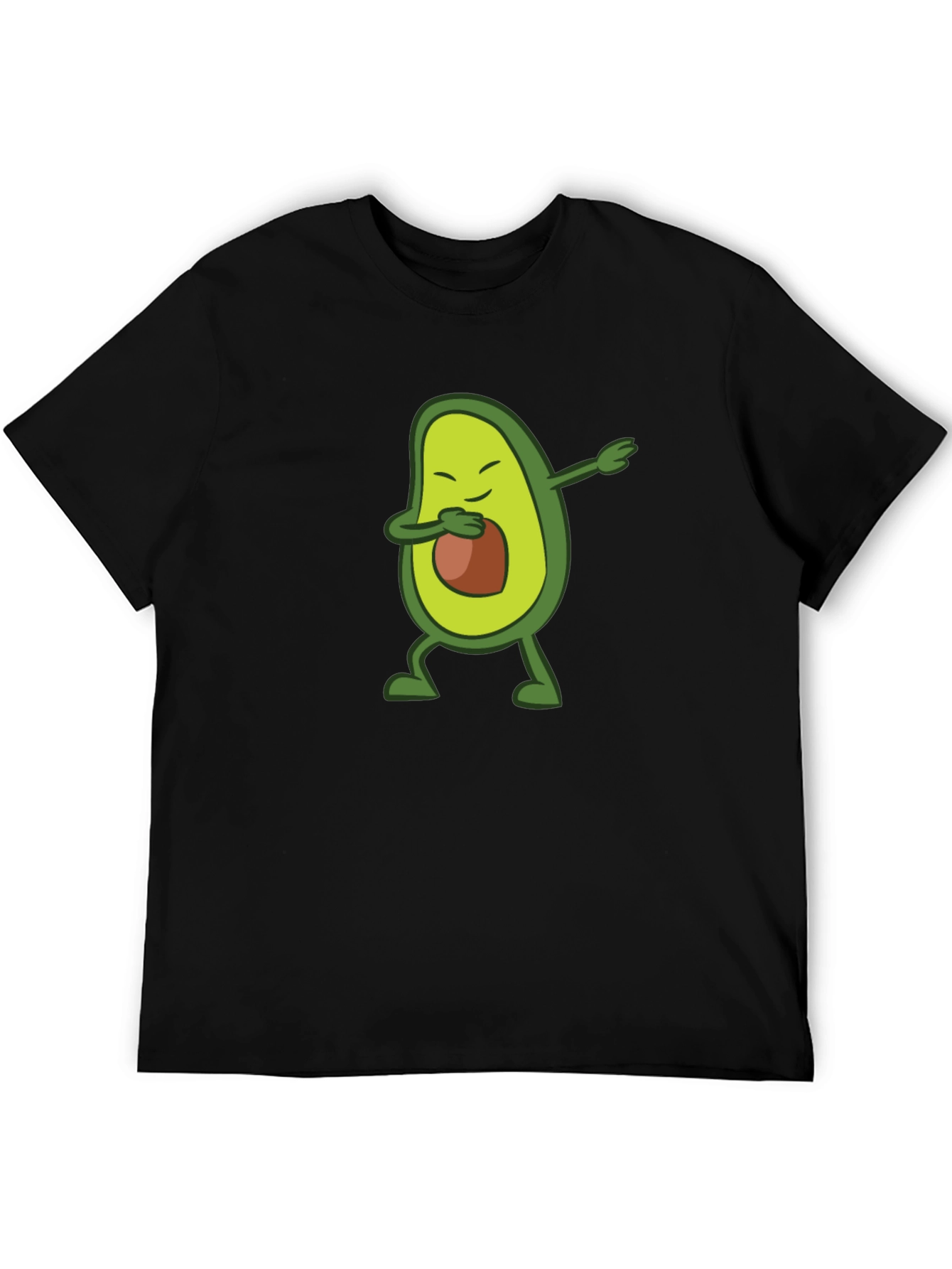 Dabbing Avocado Graphic Tee - Black