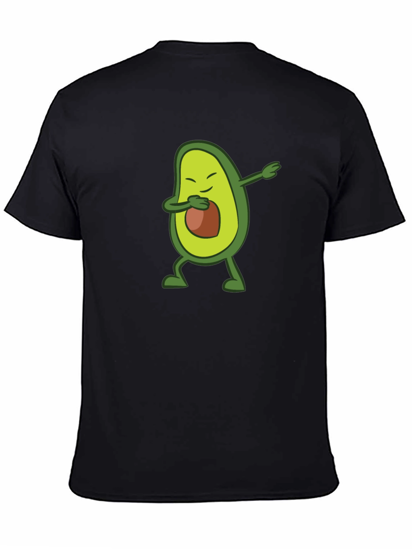 Dabbing Avocado Graphic Tee - Black