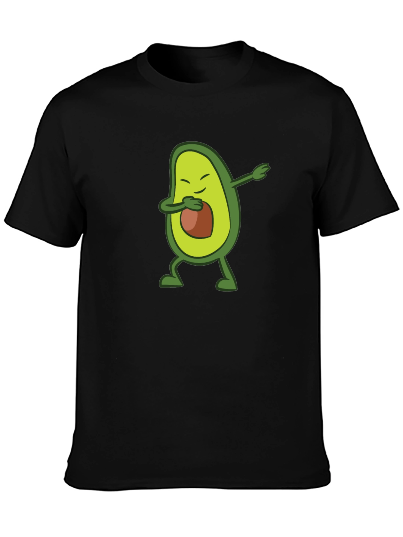 Dabbing Avocado Graphic Tee - Black