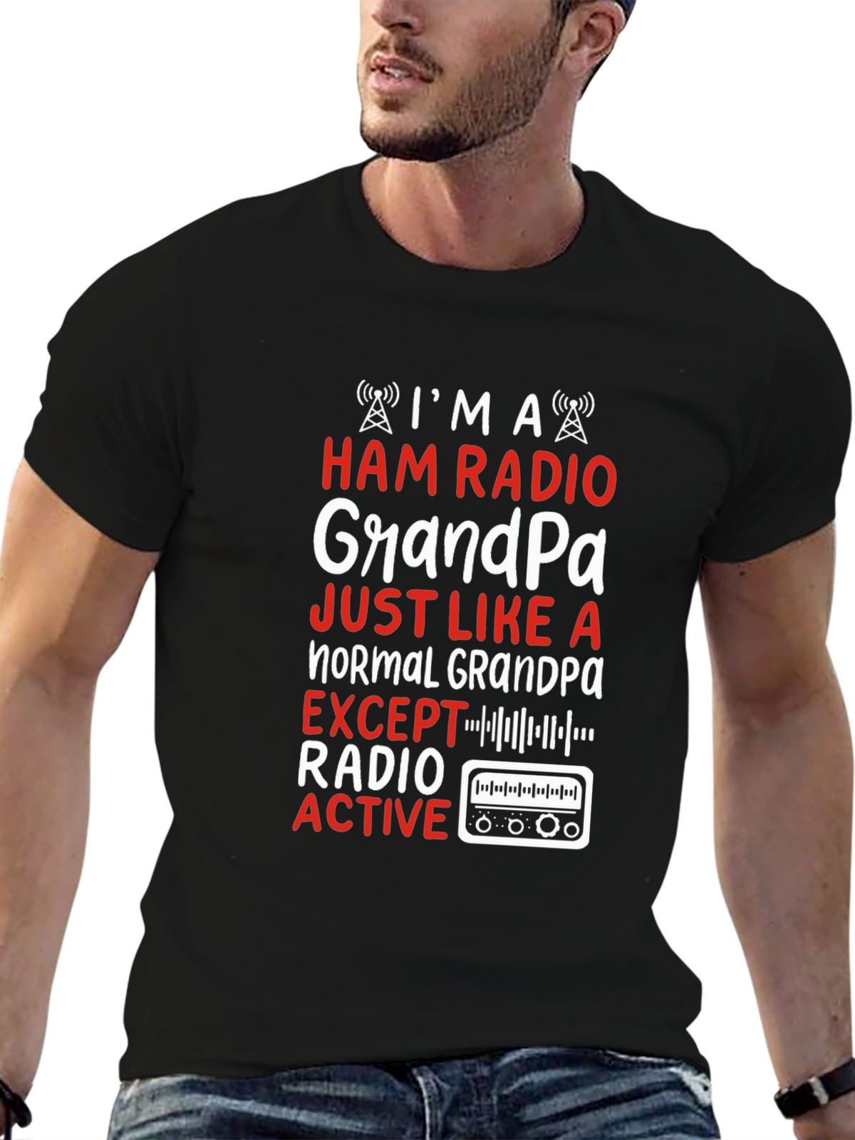 Ham Radio Grandpa T-Shirt - Radio Active