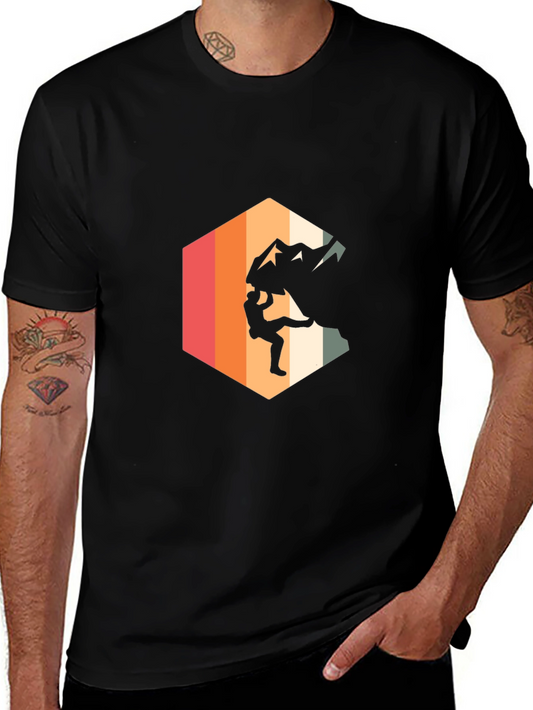 Vintage Rock Climbing T-Shirt - Adventure Style