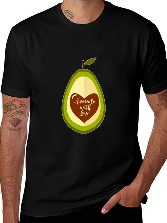 Avocado with Love Graphic Tee - Stylish & Comfortable