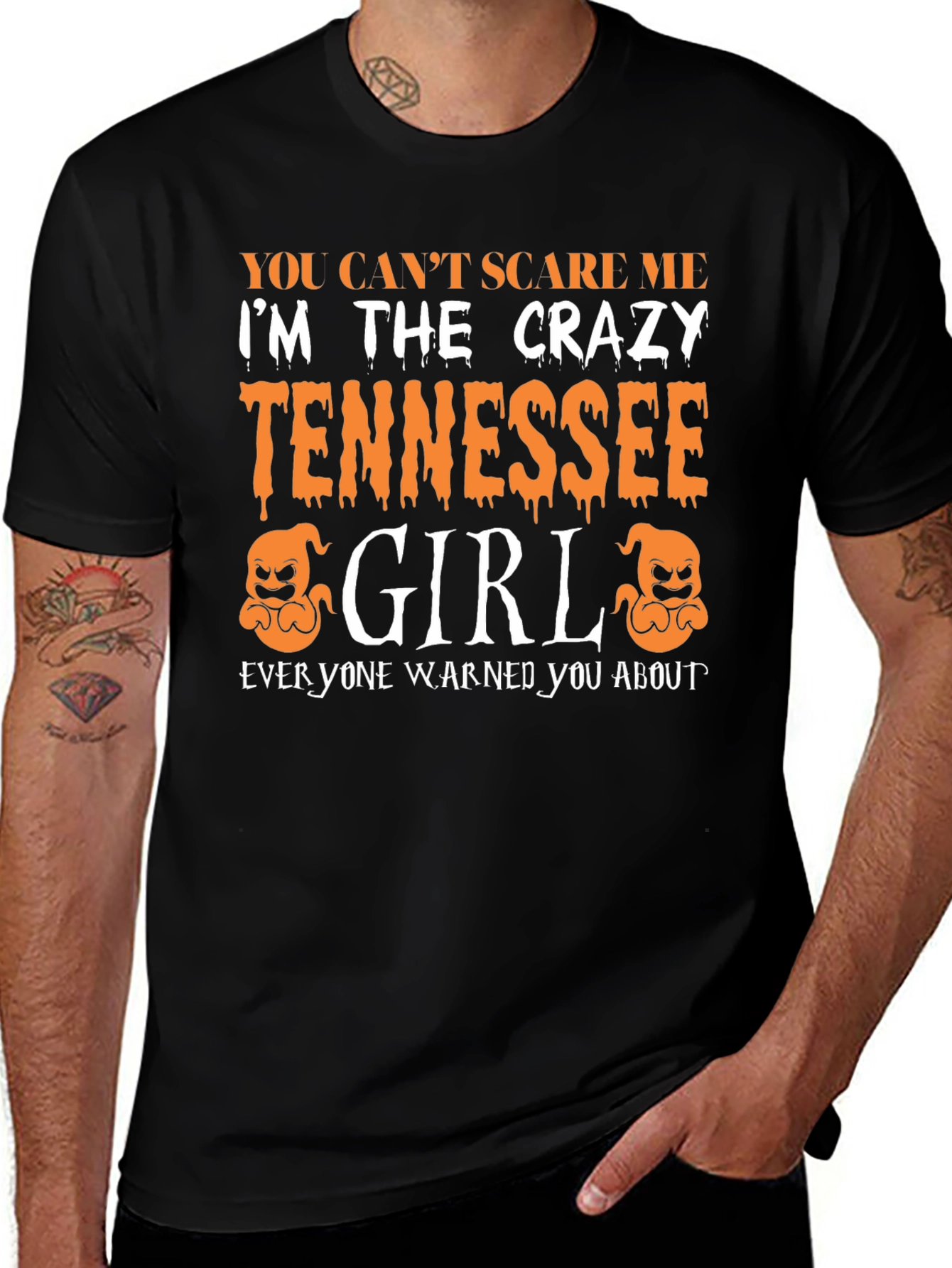 Crazy Tennessee Girl Halloween T-Shirt