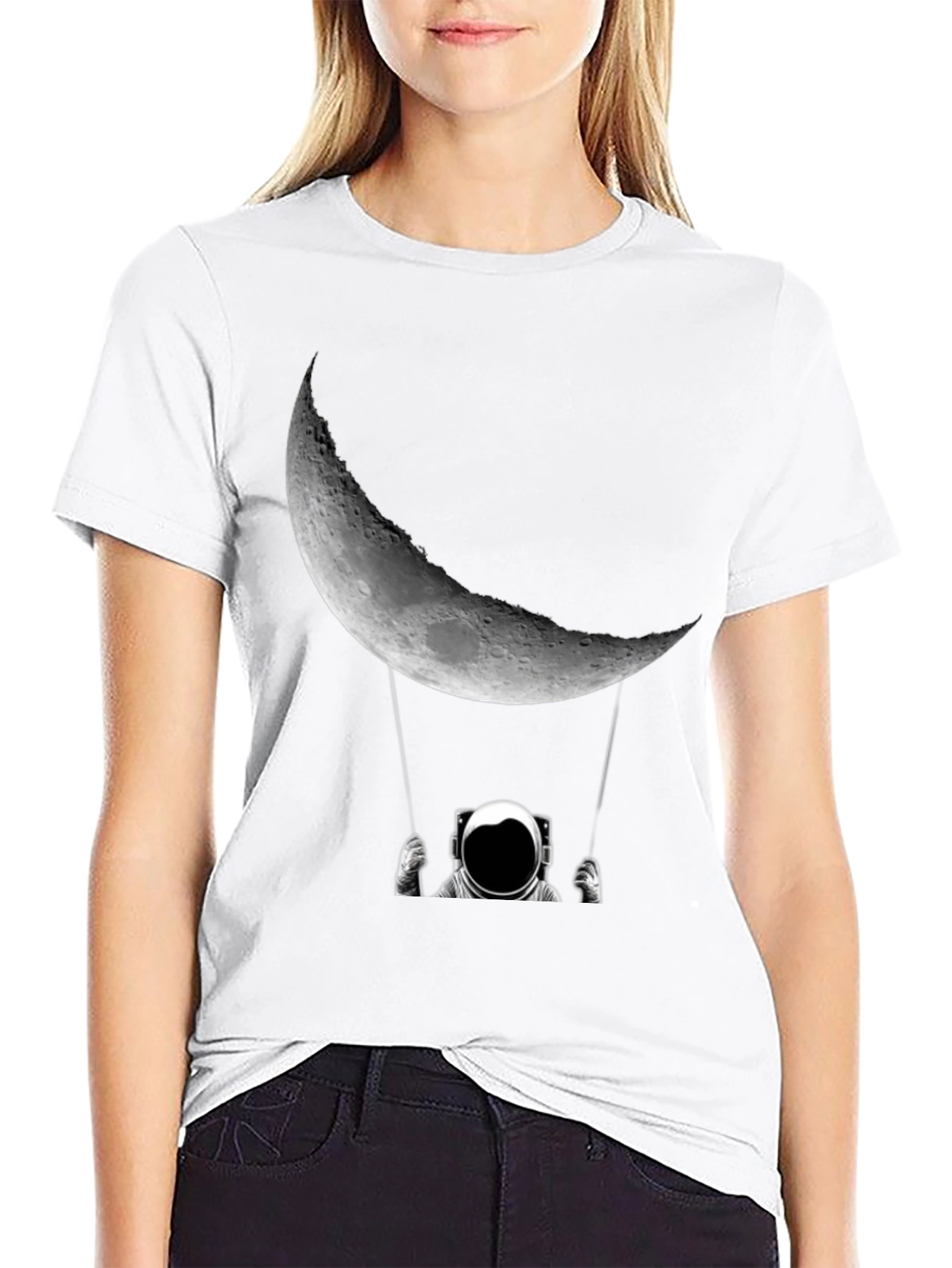 Astronaut Moon Swing Graphic Tee
