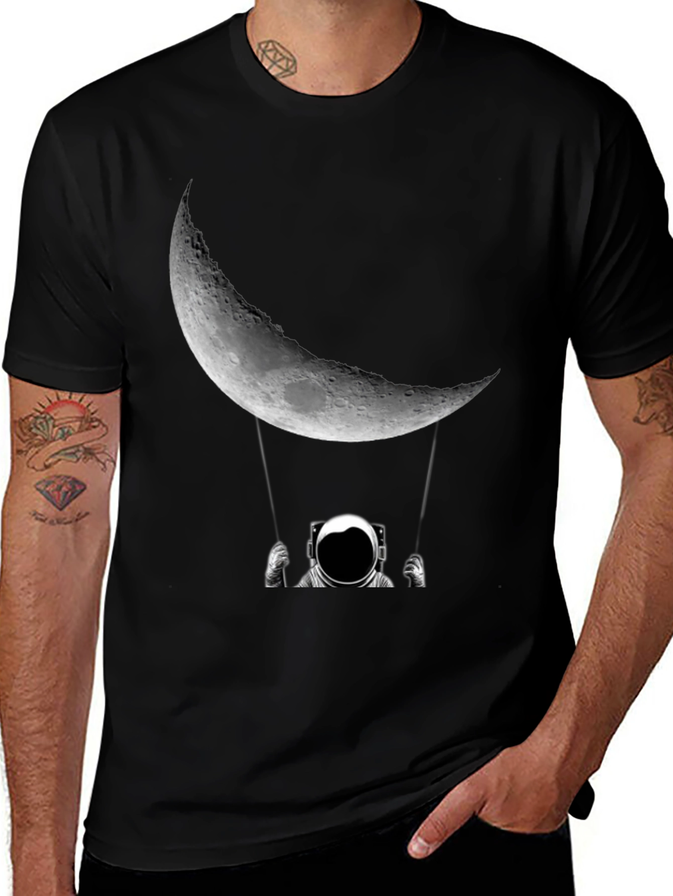 Astronaut Moon Swing Graphic Tee