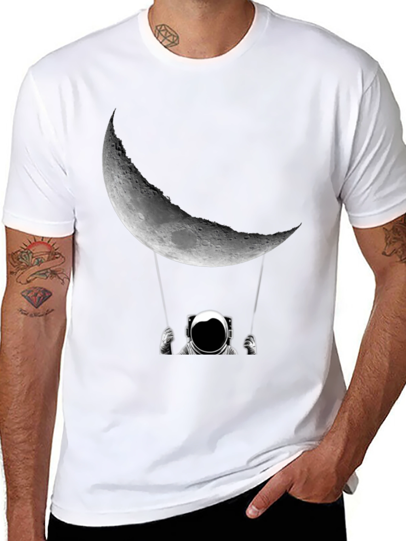 Astronaut Moon Swing Graphic Tee
