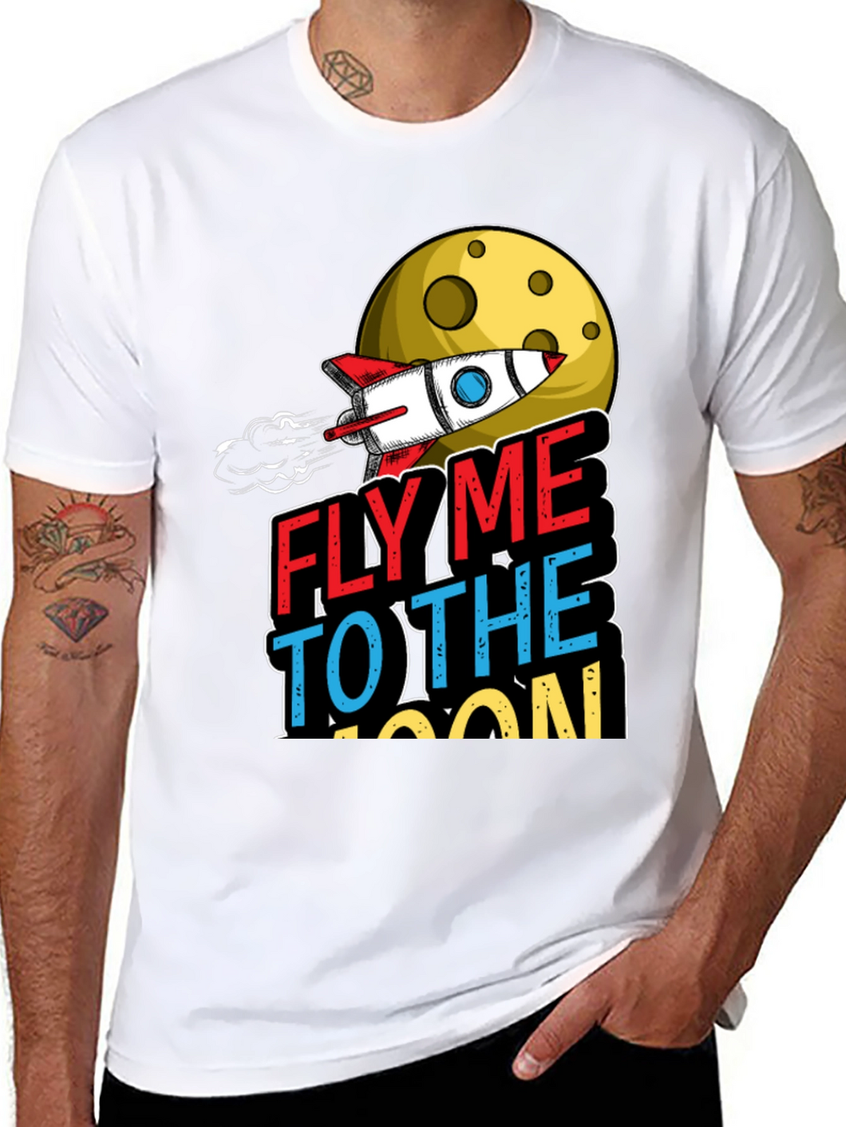 Fly Me to the Moon Graphic T-Shirt