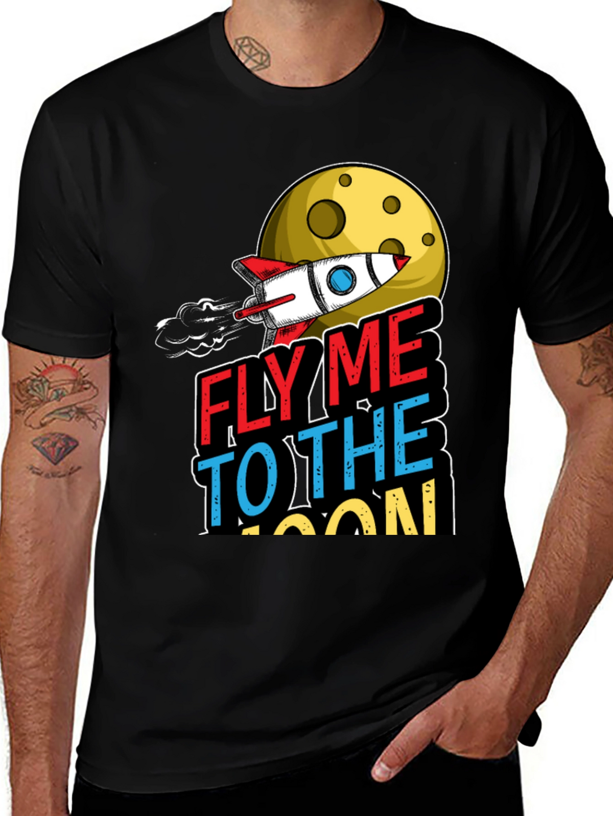 Fly Me to the Moon Graphic T-Shirt