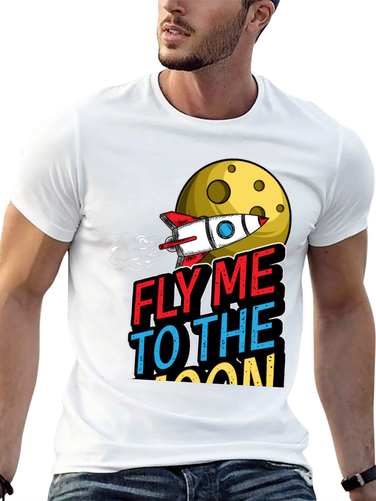 Fly Me to the Moon Graphic T-Shirt