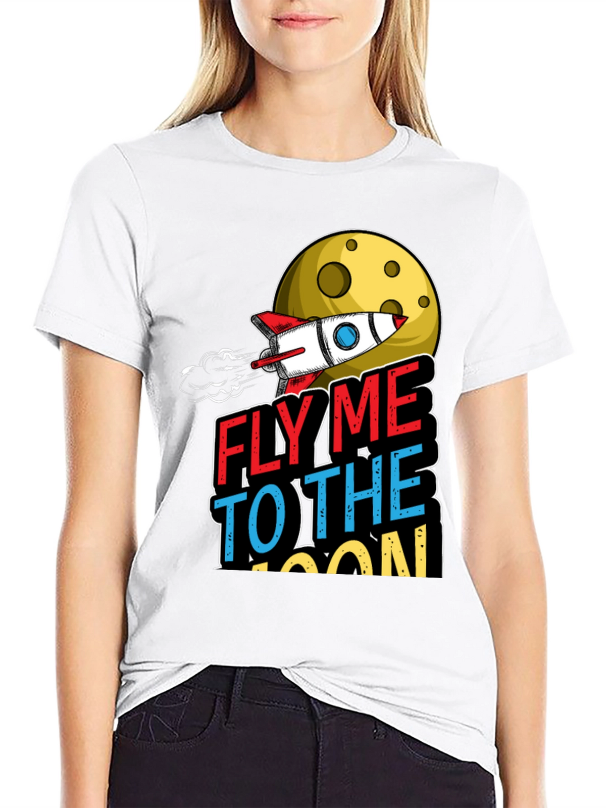 Fly Me to the Moon Graphic T-Shirt