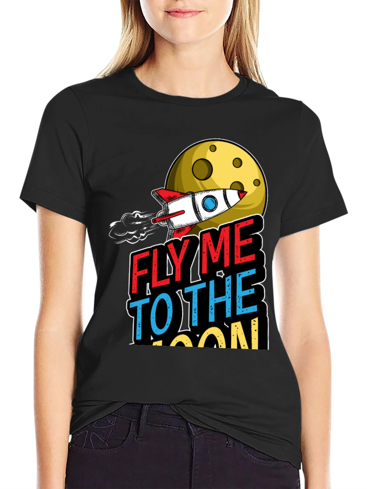 Fly Me to the Moon Graphic T-Shirt