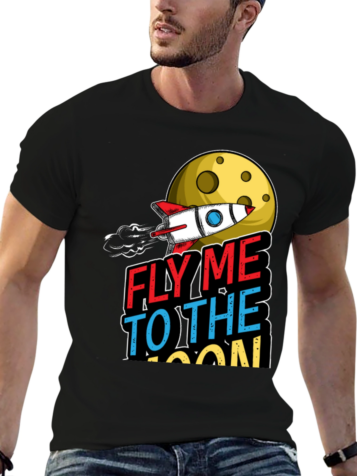 Fly Me to the Moon Graphic T-Shirt