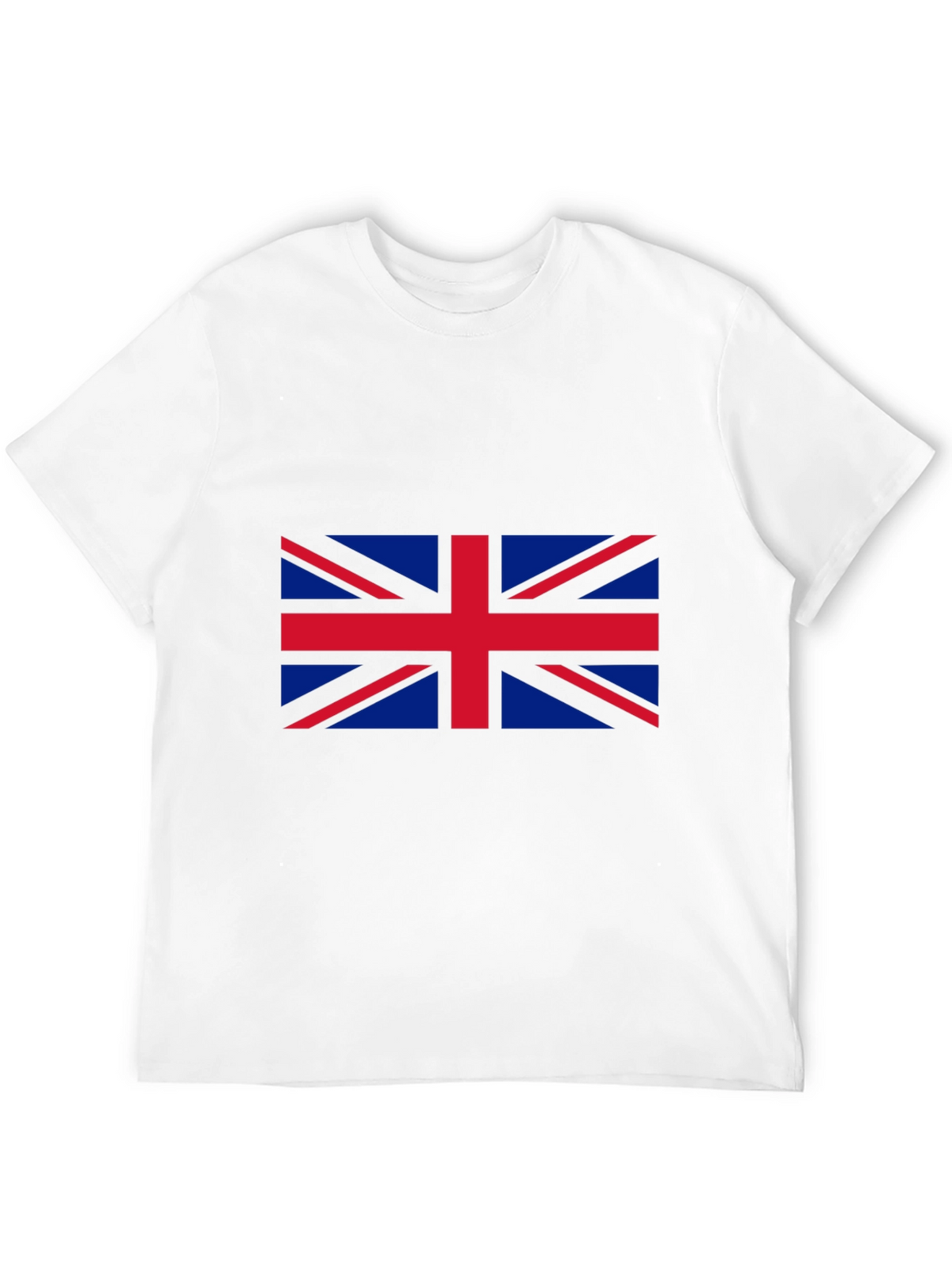 Union Jack Graphic Tee - Black Cotton T-Shirt