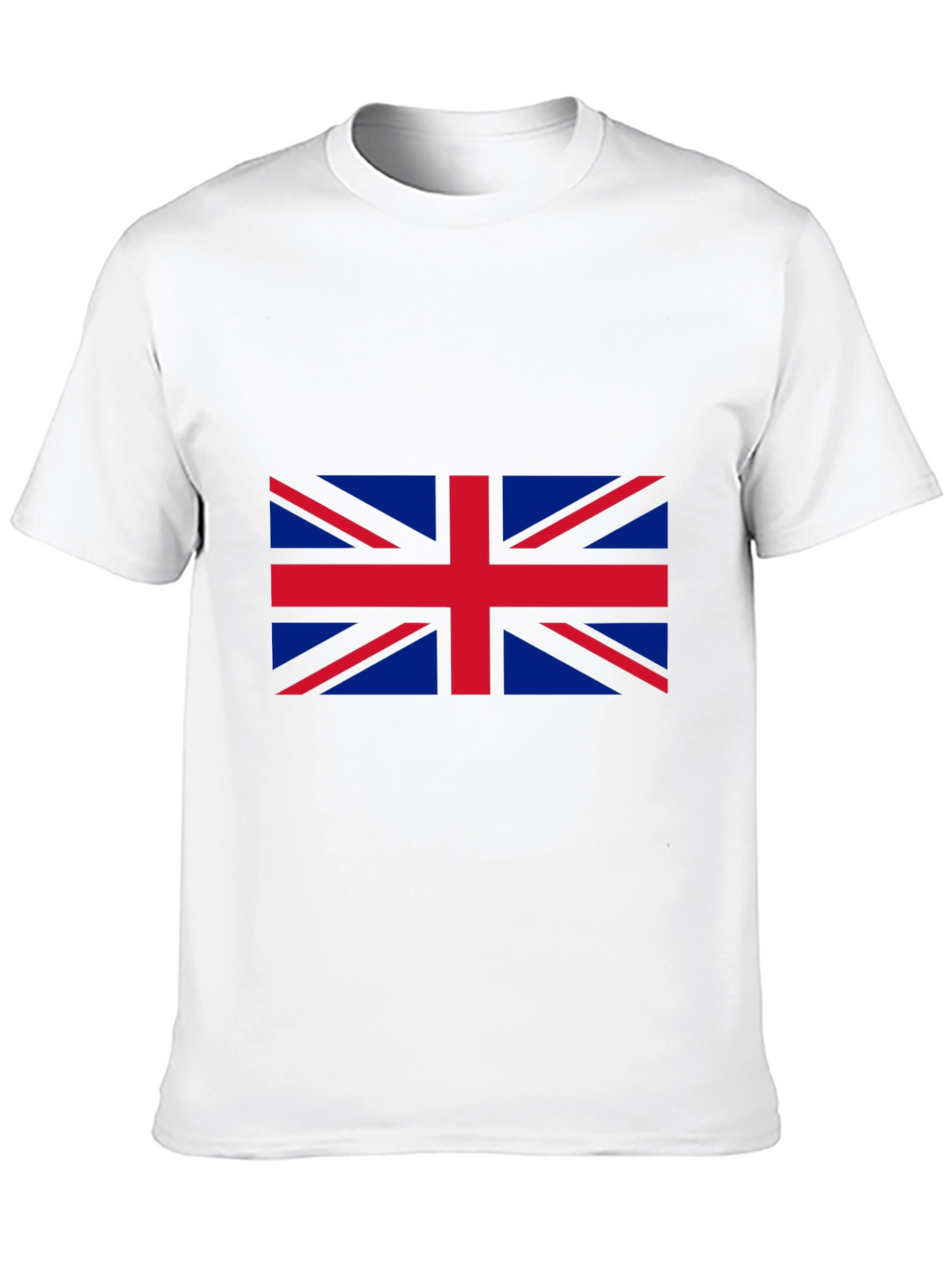 Union Jack Graphic Tee - Black Cotton T-Shirt