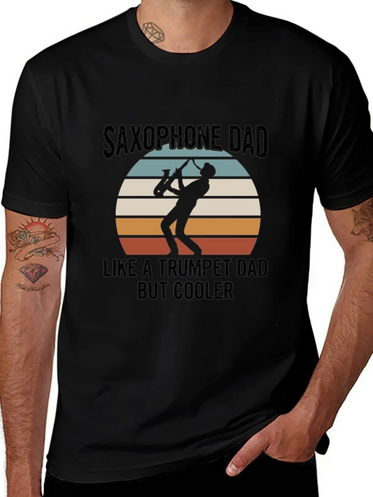 Saxophone Dad T-Shirt - Cool Musician Tee