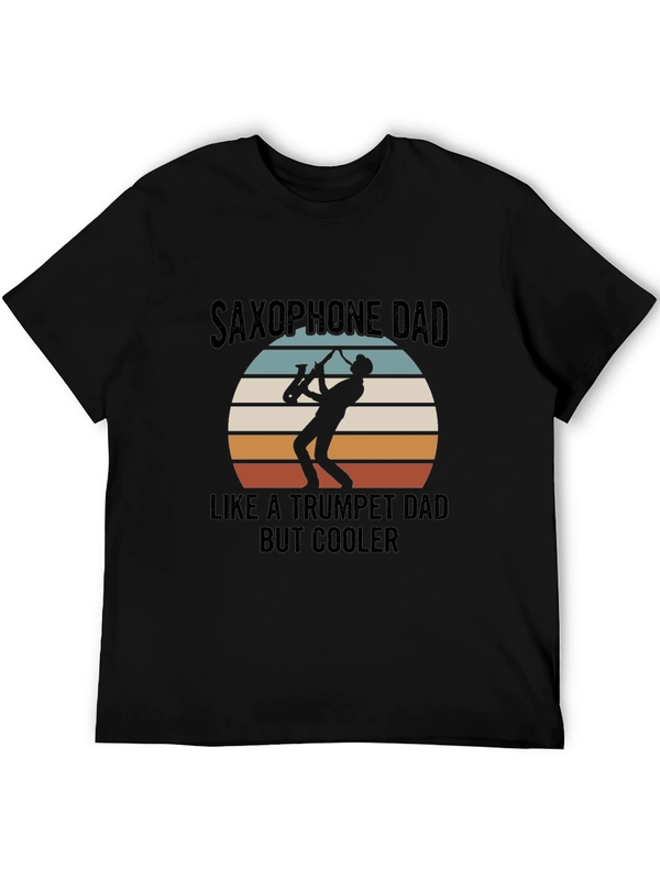 Saxophone Dad T-Shirt - Cool Musician Tee