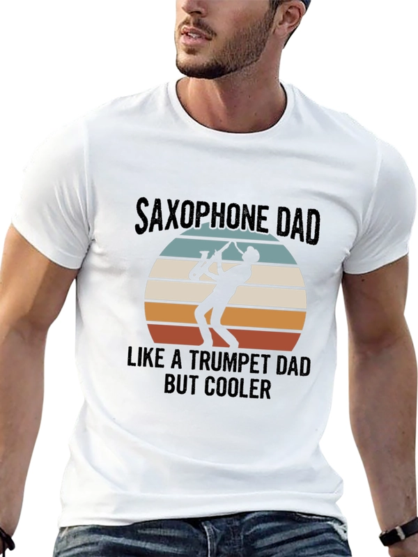 Saxophone Dad T-Shirt - Cool Musician Tee