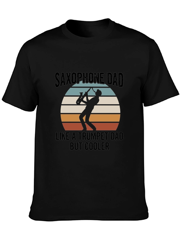 Saxophone Dad T-Shirt - Cool Musician Tee