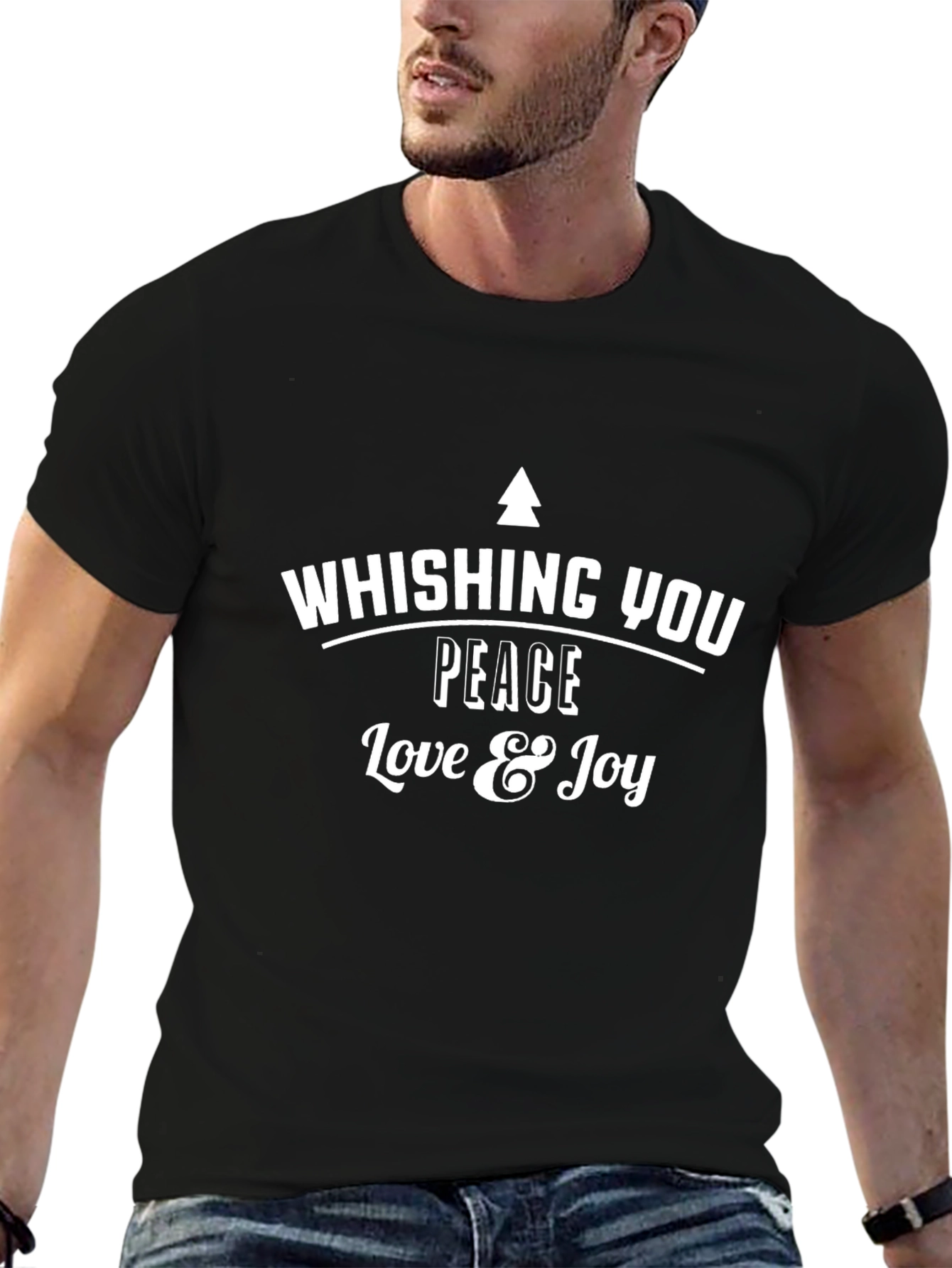 Whishing You Peace Love & Joy Christmas T-Shirt