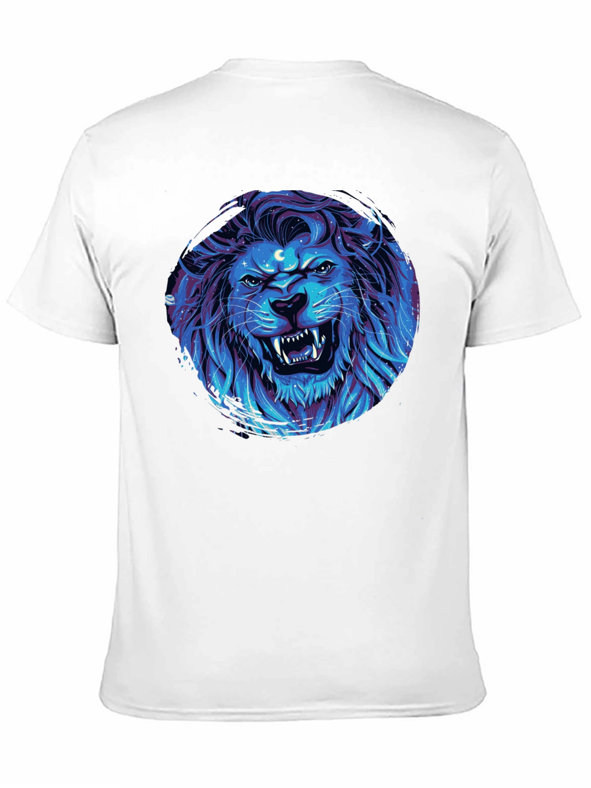 Lion Galaxy Black T-Shirt