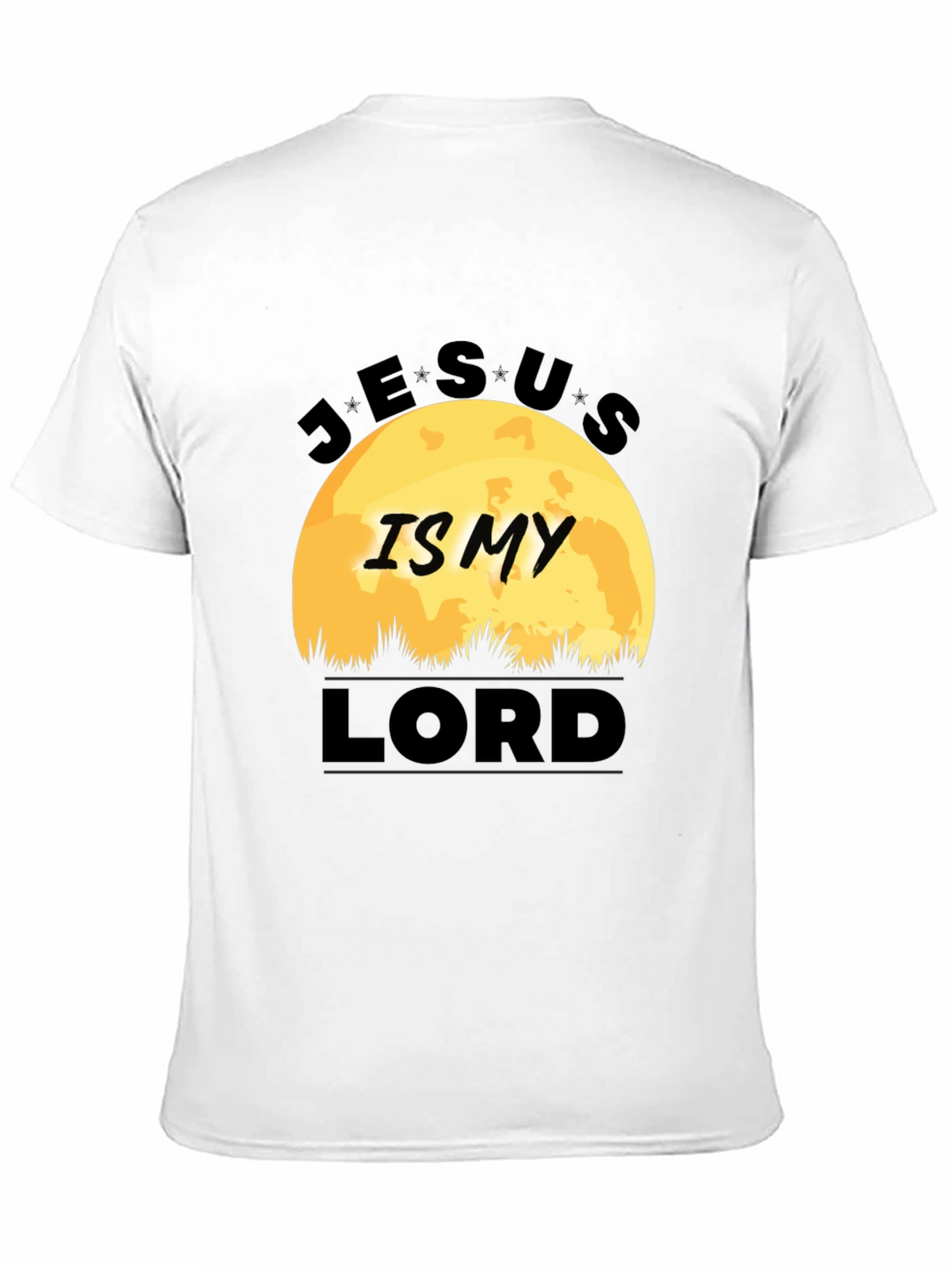 Jesus Is My Lord Black Graphic T-Shirt