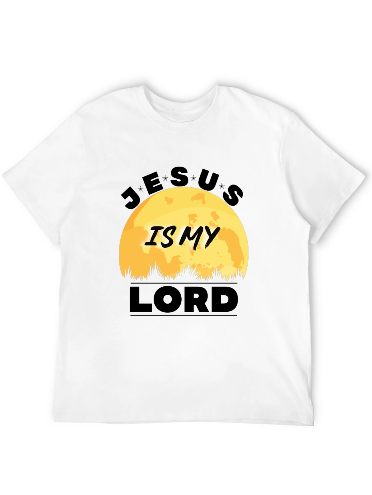 Jesus Is My Lord Black Graphic T-Shirt
