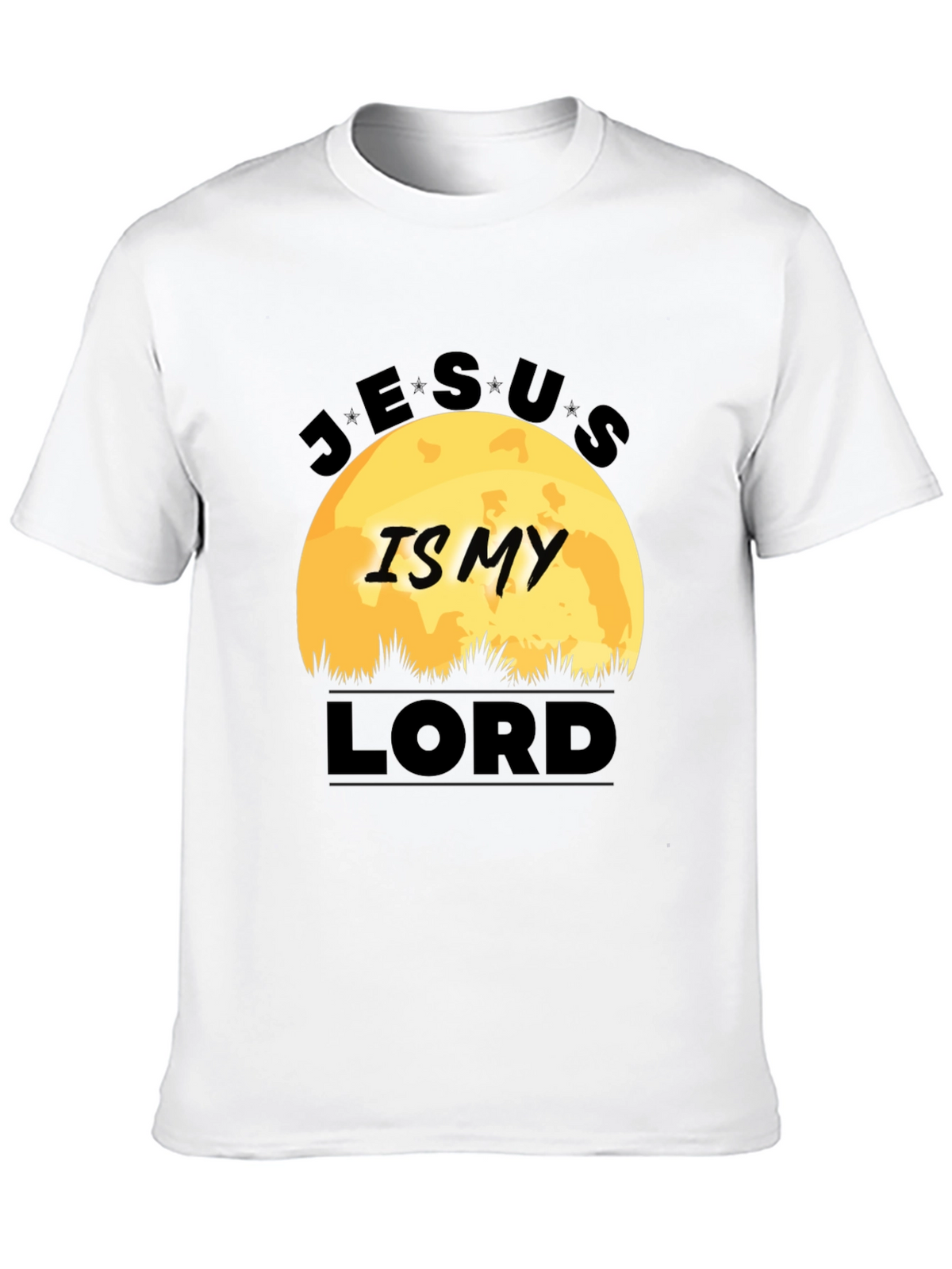 Jesus Is My Lord Black Graphic T-Shirt