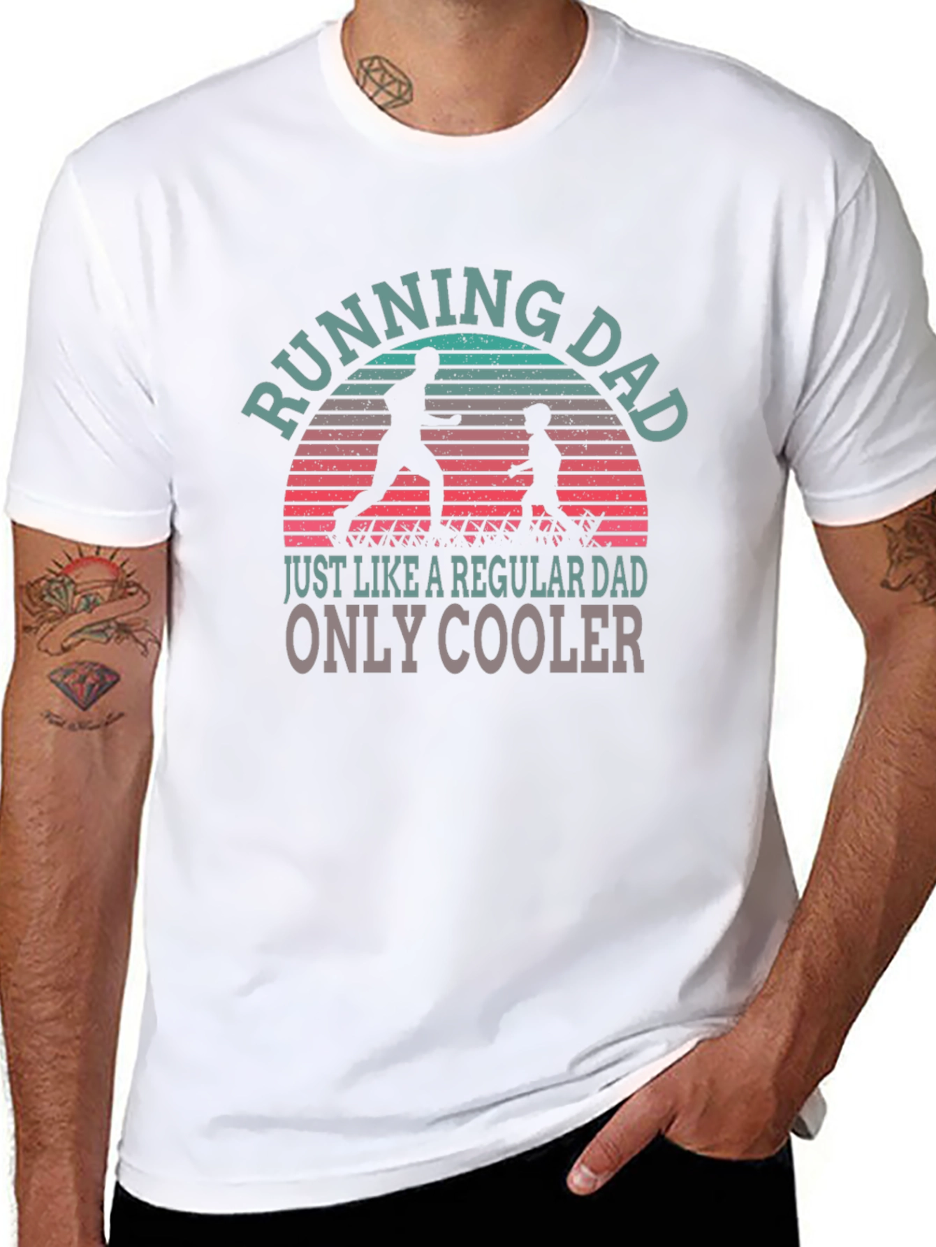 Running Dad T-Shirt - Cool Fathers Day Gift