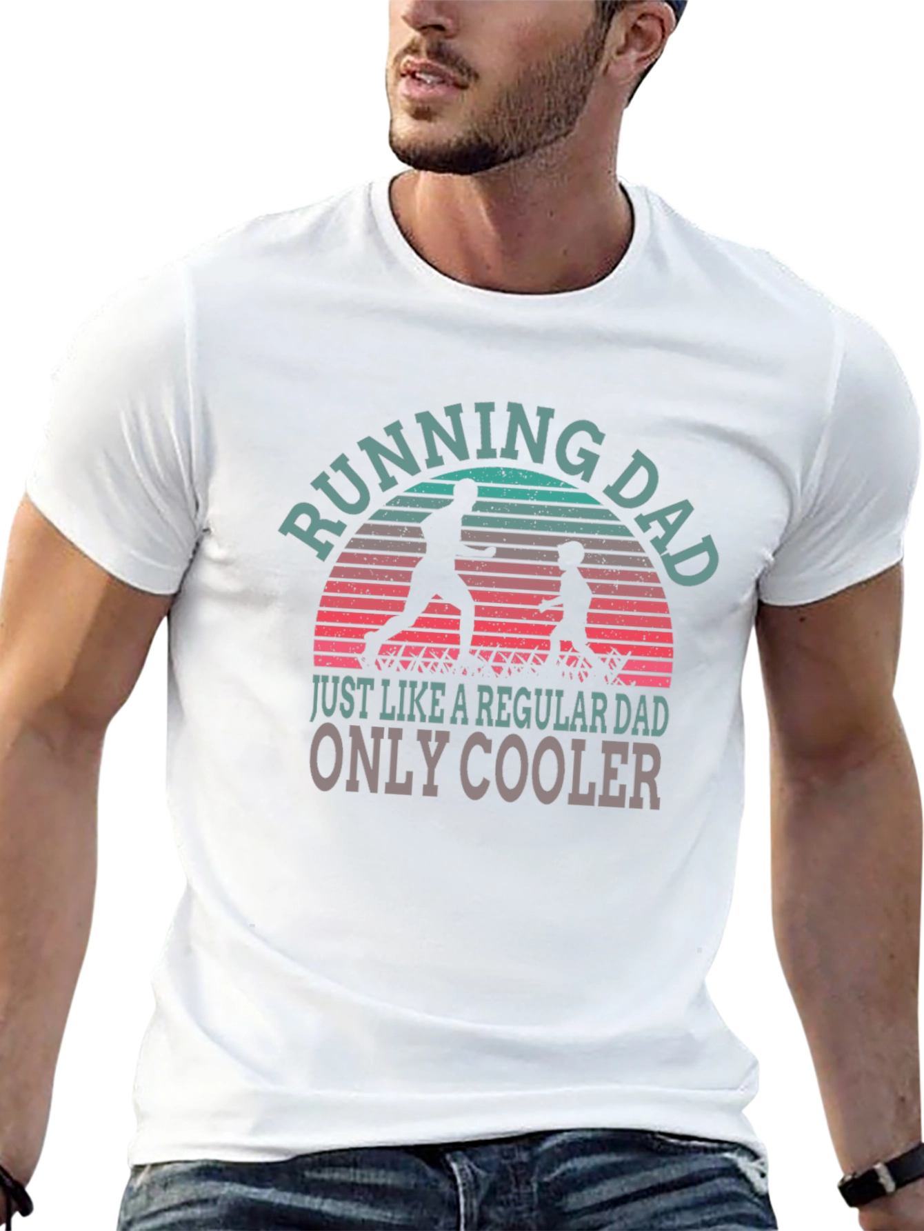 Running Dad T-Shirt - Cool Fathers Day Gift