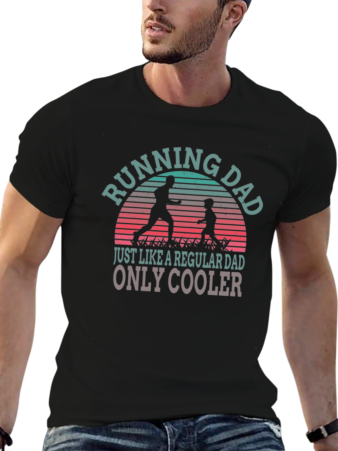 Running Dad T-Shirt - Cool Fathers Day Gift