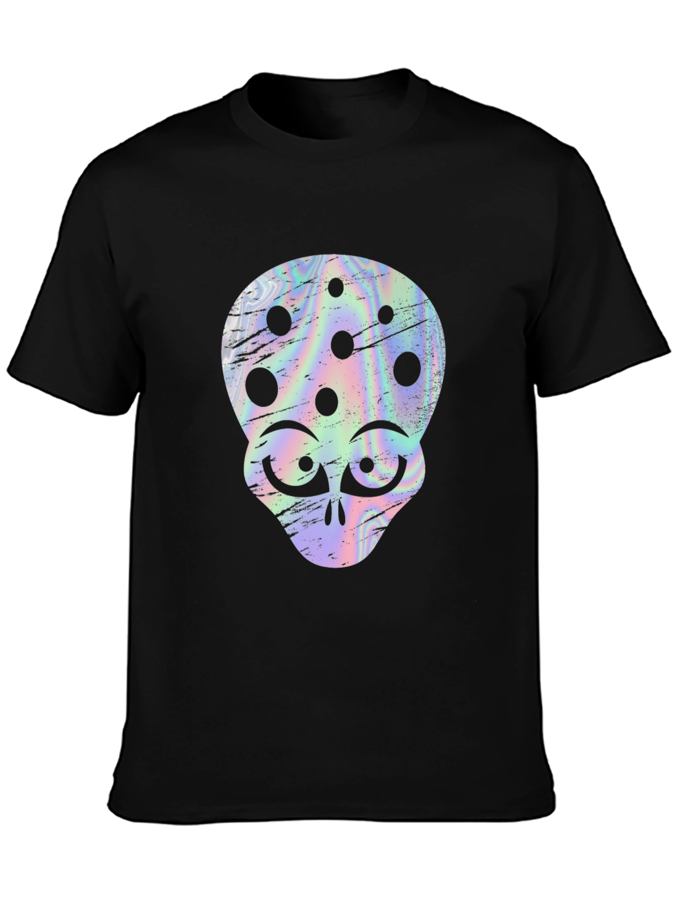 Retro Alien Head Graphic T-Shirt