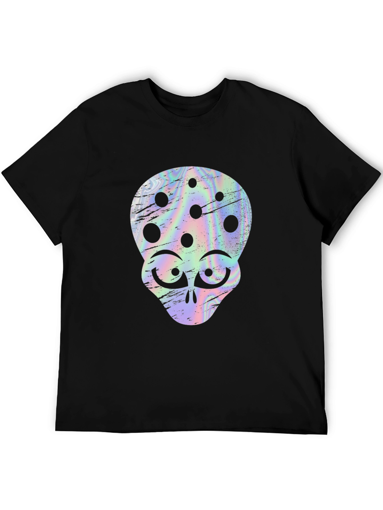 Retro Alien Head Graphic T-Shirt