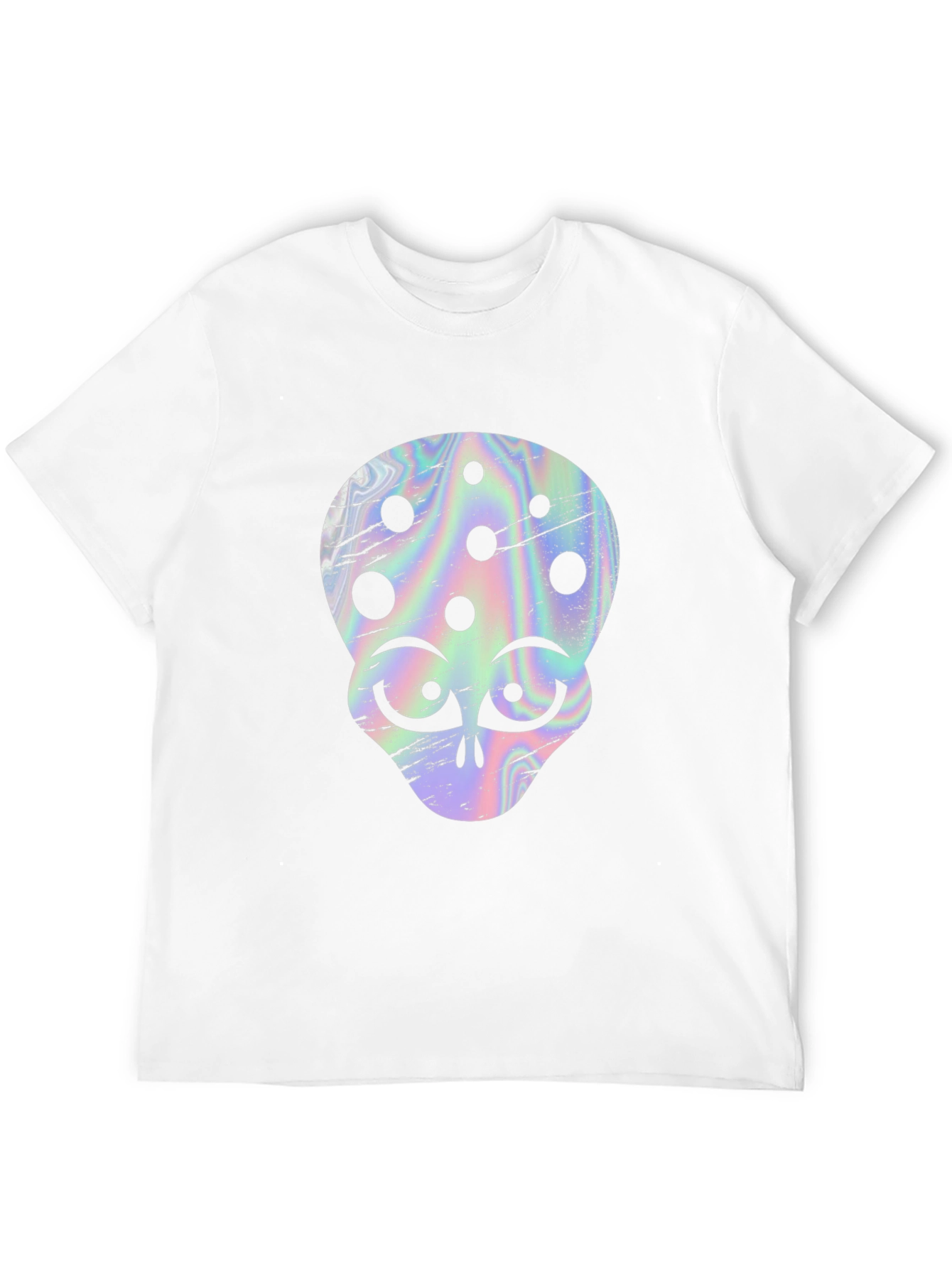 Retro Alien Head Graphic T-Shirt
