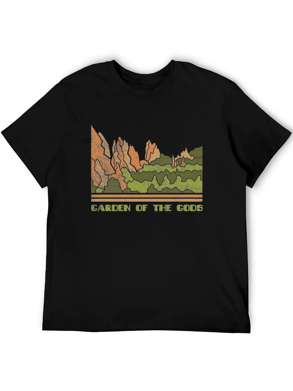 Garden of the Gods Retro Graphic Tee - Black