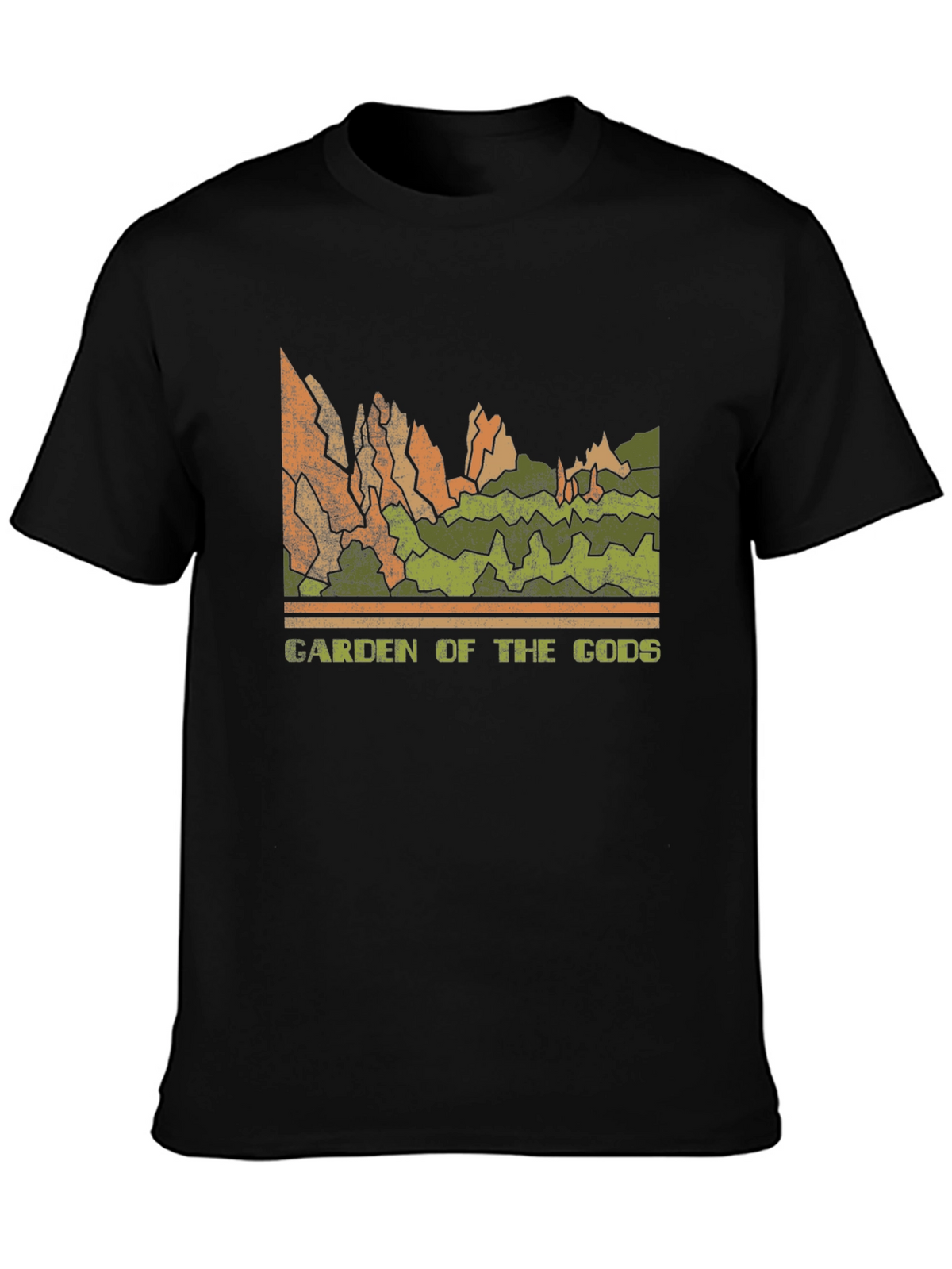 Garden of the Gods Retro Graphic Tee - Black