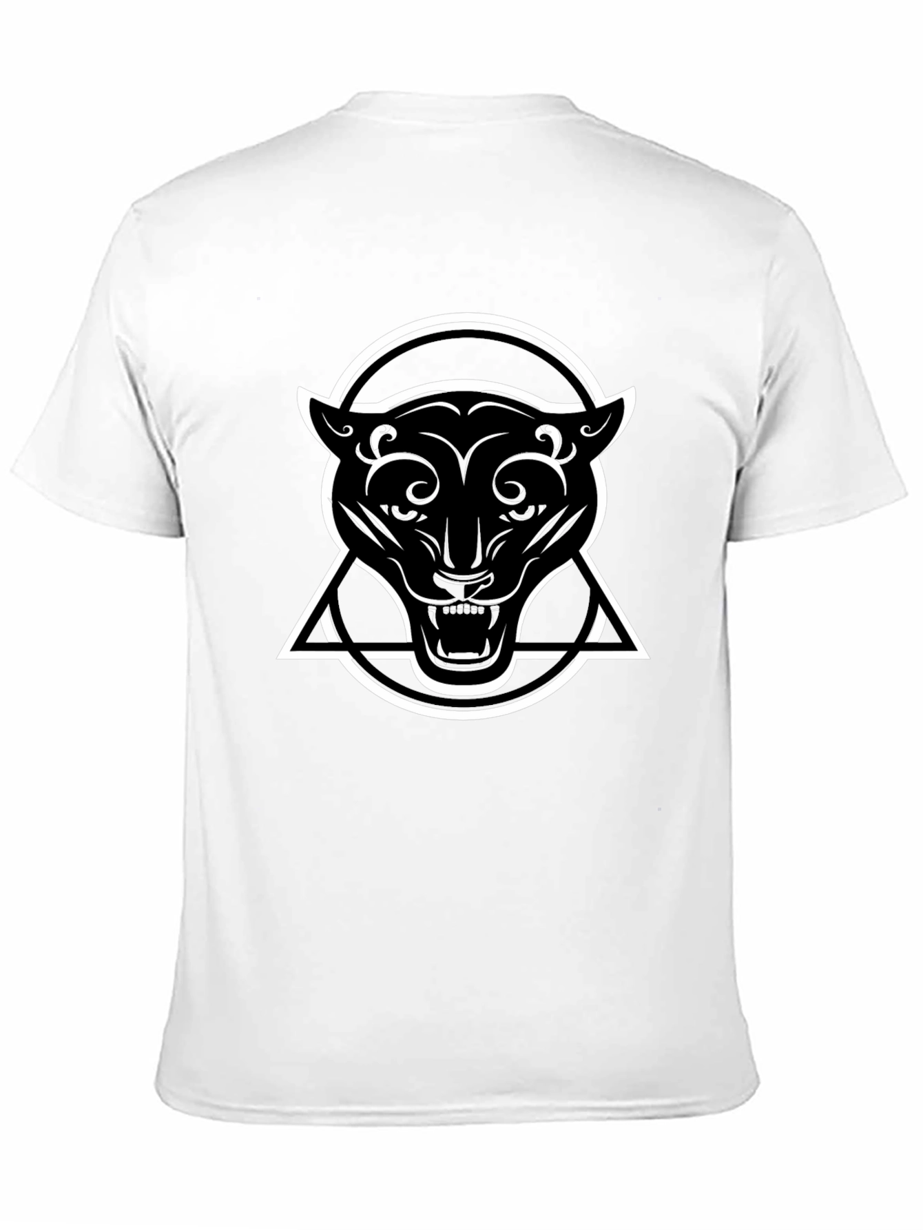 Black Panther Graphic Tee - Circle Triangle Design