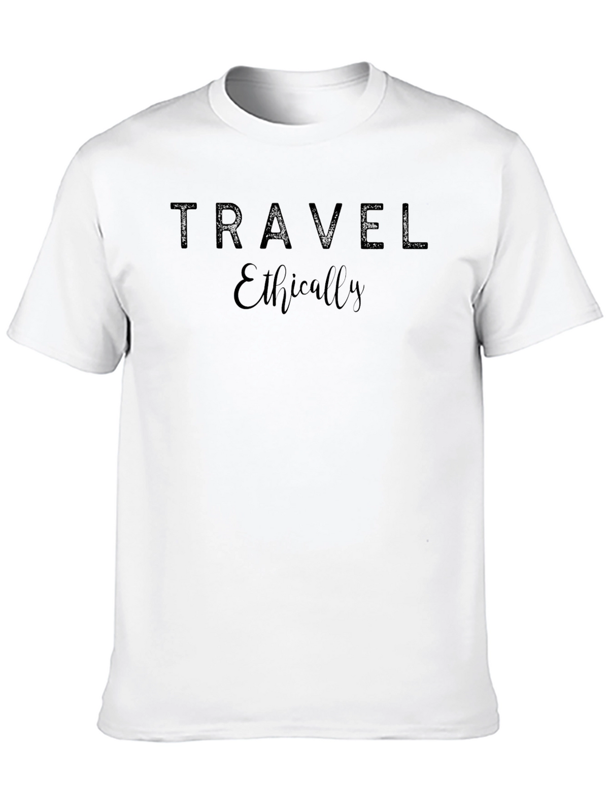 Travel Ethically Black Graphic Tee