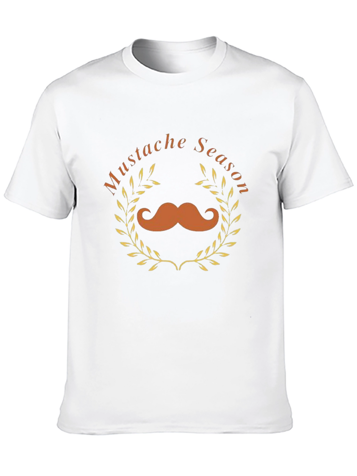 Mustache Season Graphic Tee - Black