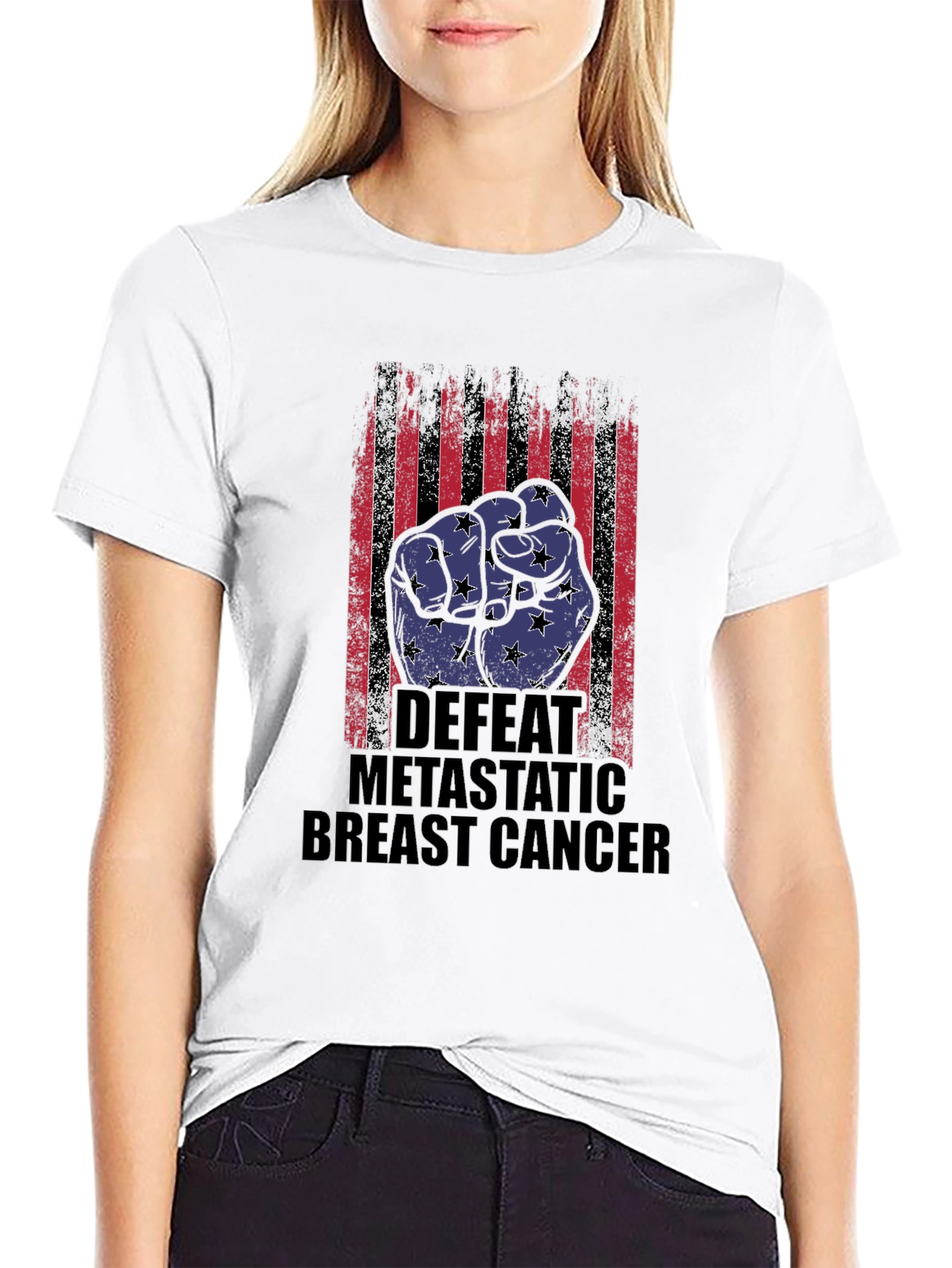 Defeat Metastatic Breast Cancer T-Shirt