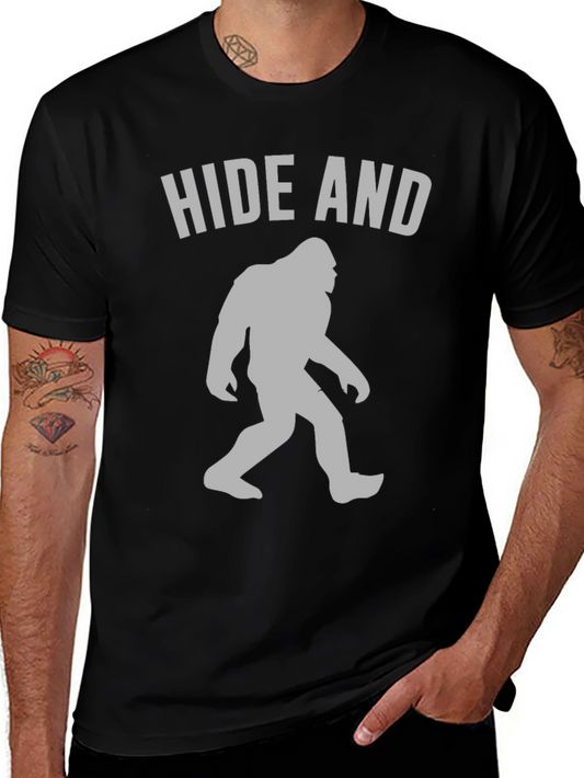 Hide and Seek Bigfoot T-Shirt Funny Sasquatch Tee