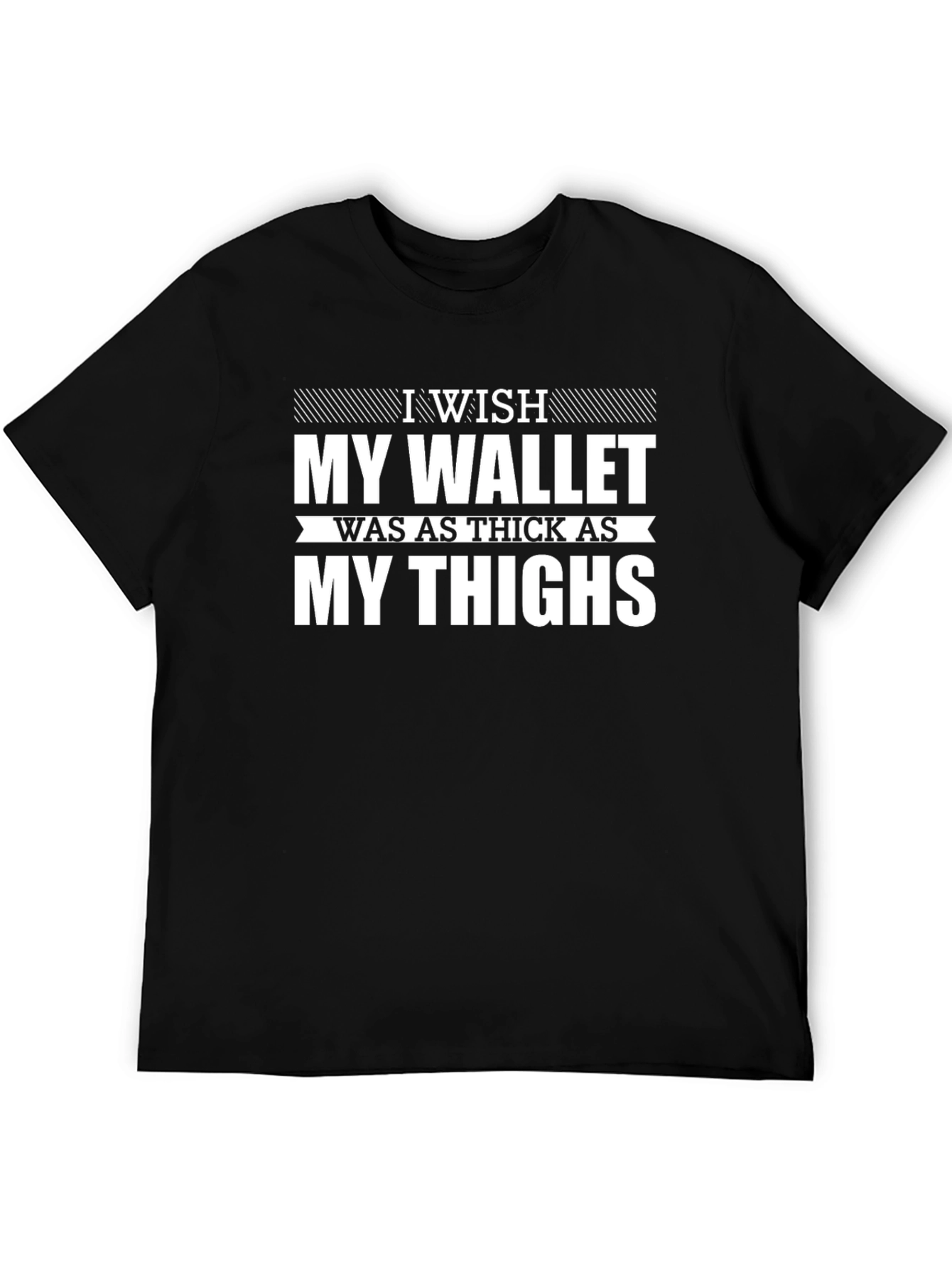 Funny Thick Thighs Graphic Tee - Unisex Black T-Shirt