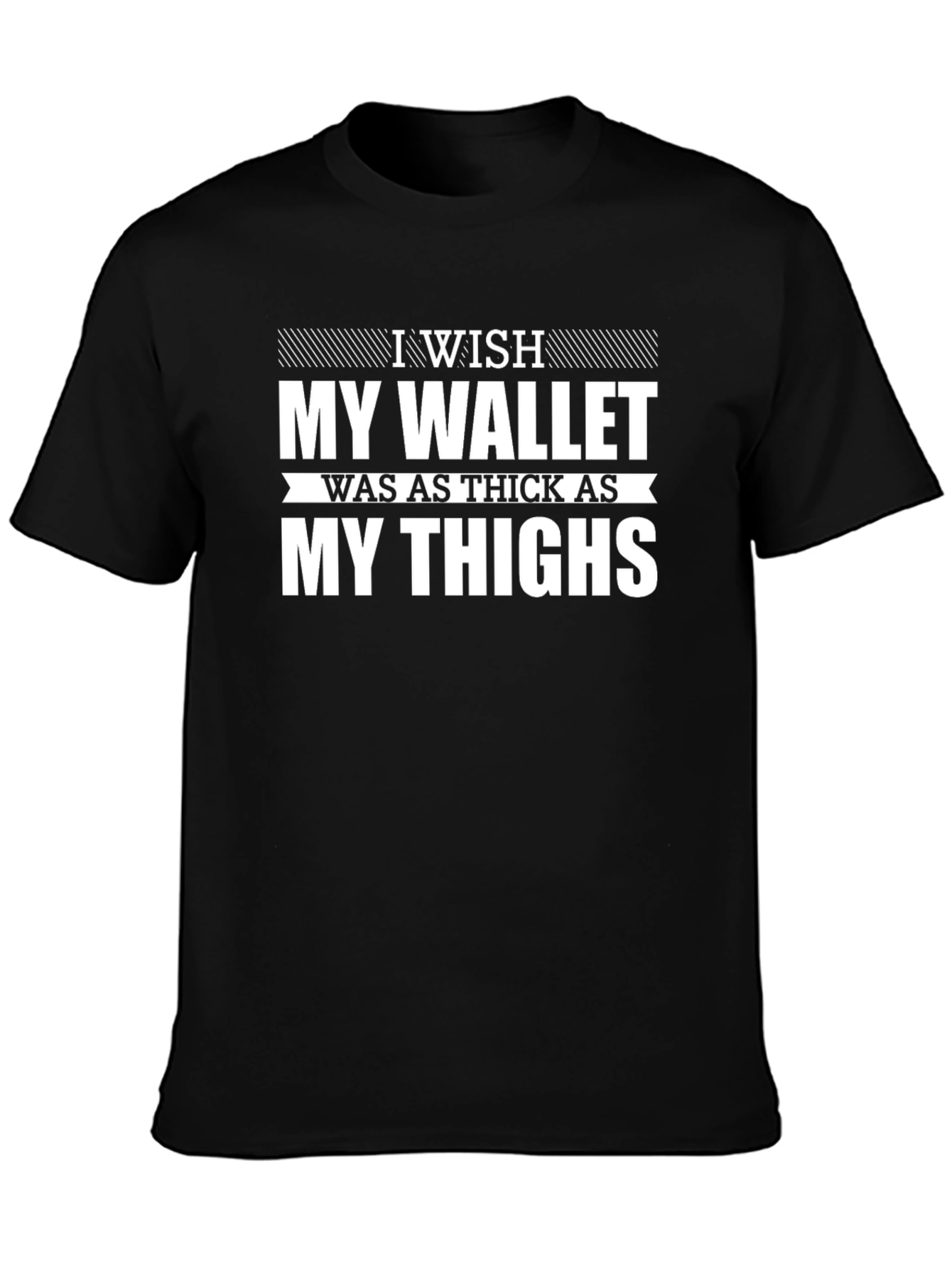 Funny Thick Thighs Graphic Tee - Unisex Black T-Shirt